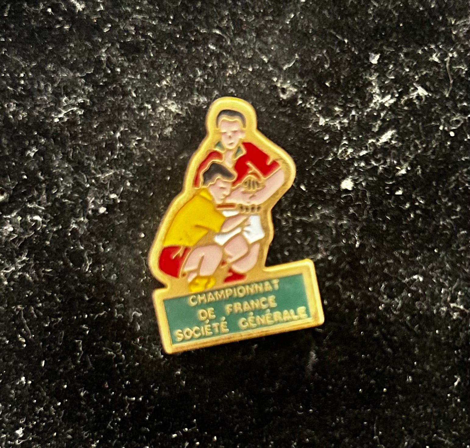 Pin’s ancien rugby Championnat de France Société Générale