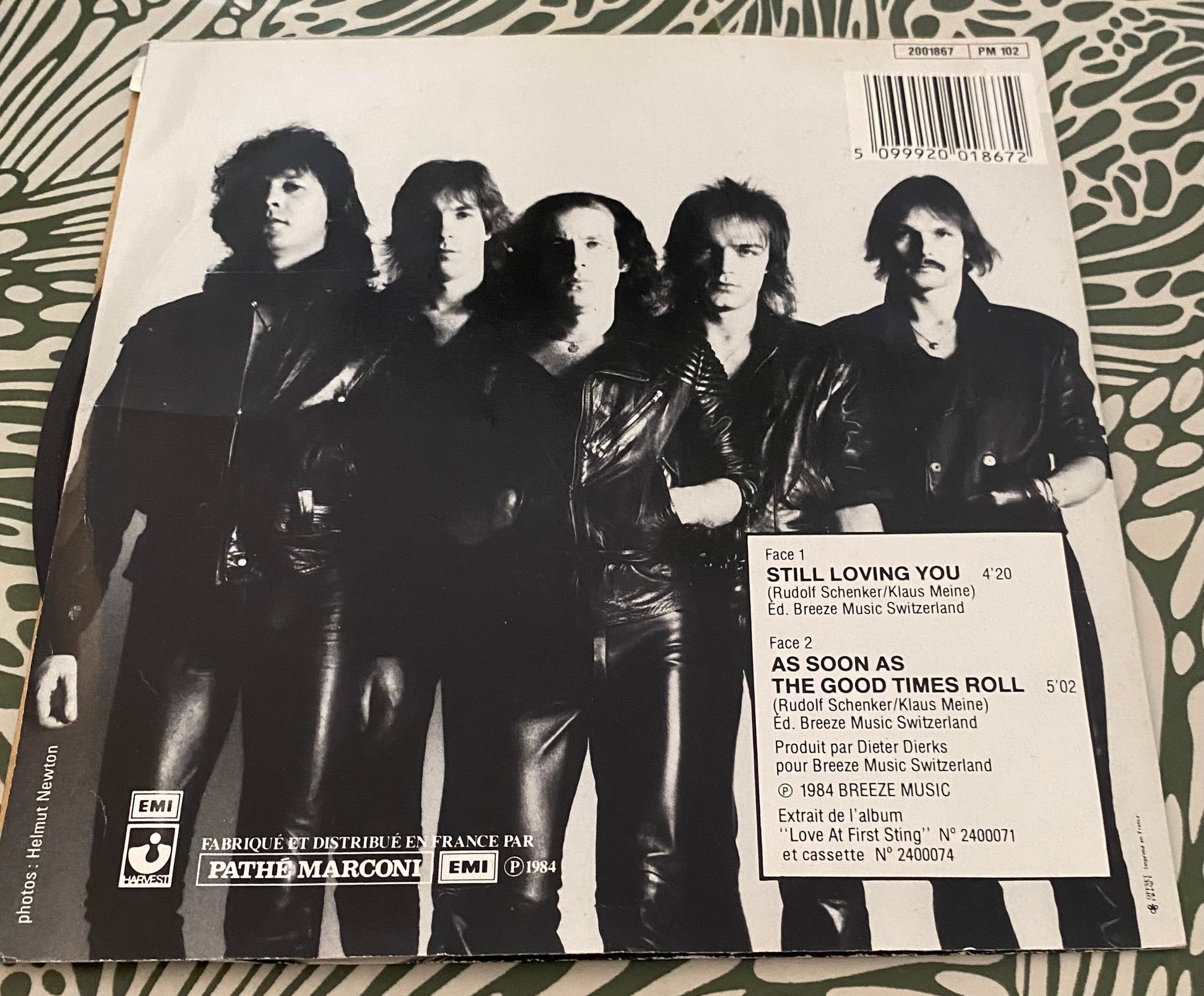 Disque vinyle 45 Tours Scorpion. Still loving you