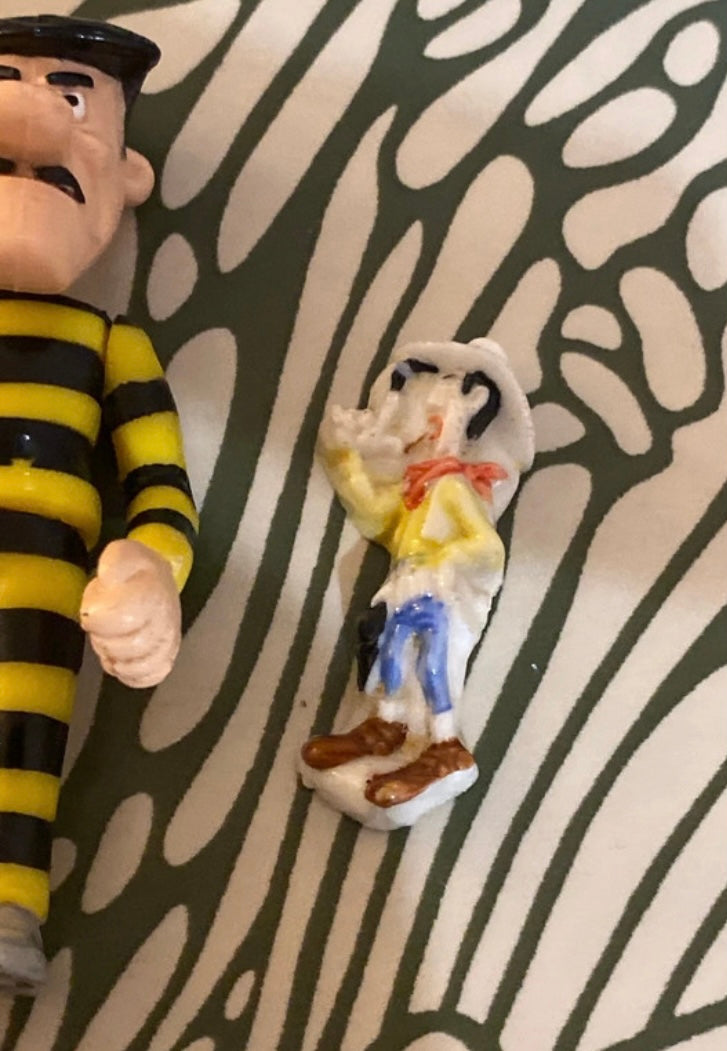 Figurines anciennes Lucky Luke Lot de 3.