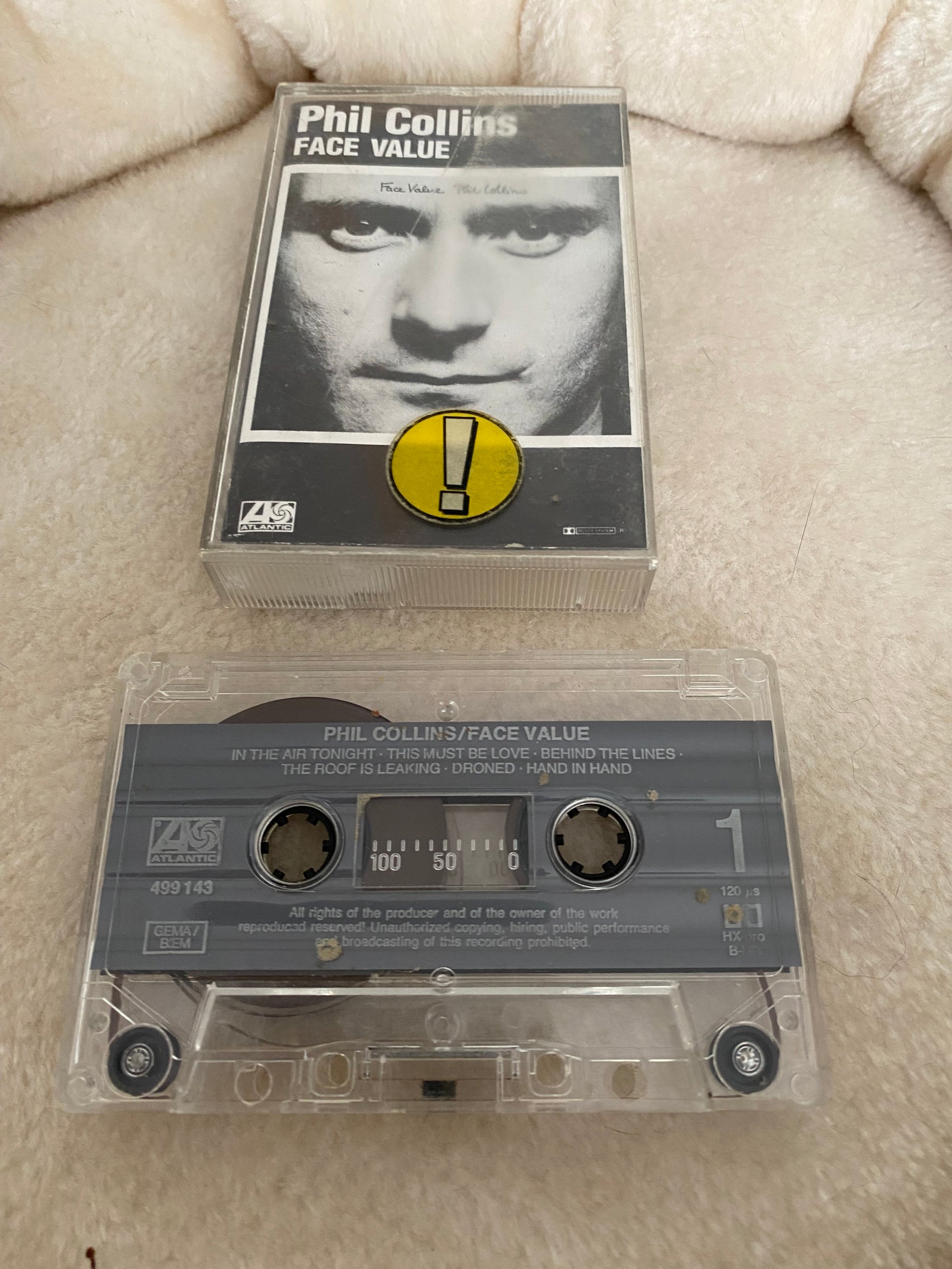 Cassette audio Phil Collins. Face Value.