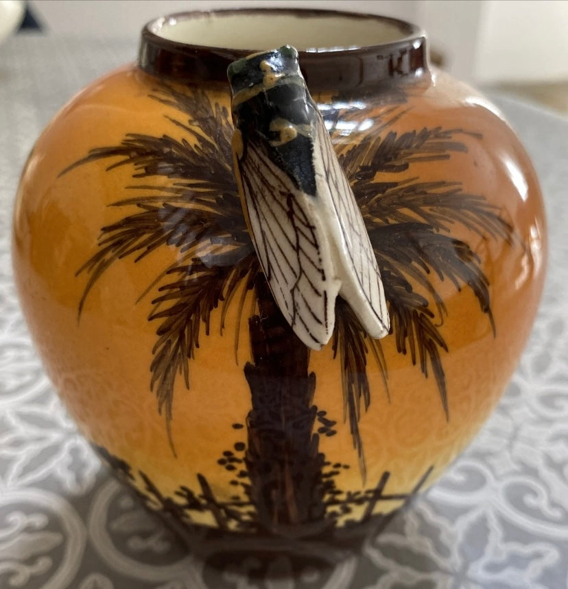 Vallauris petit vase ancien. Provençale Grillon