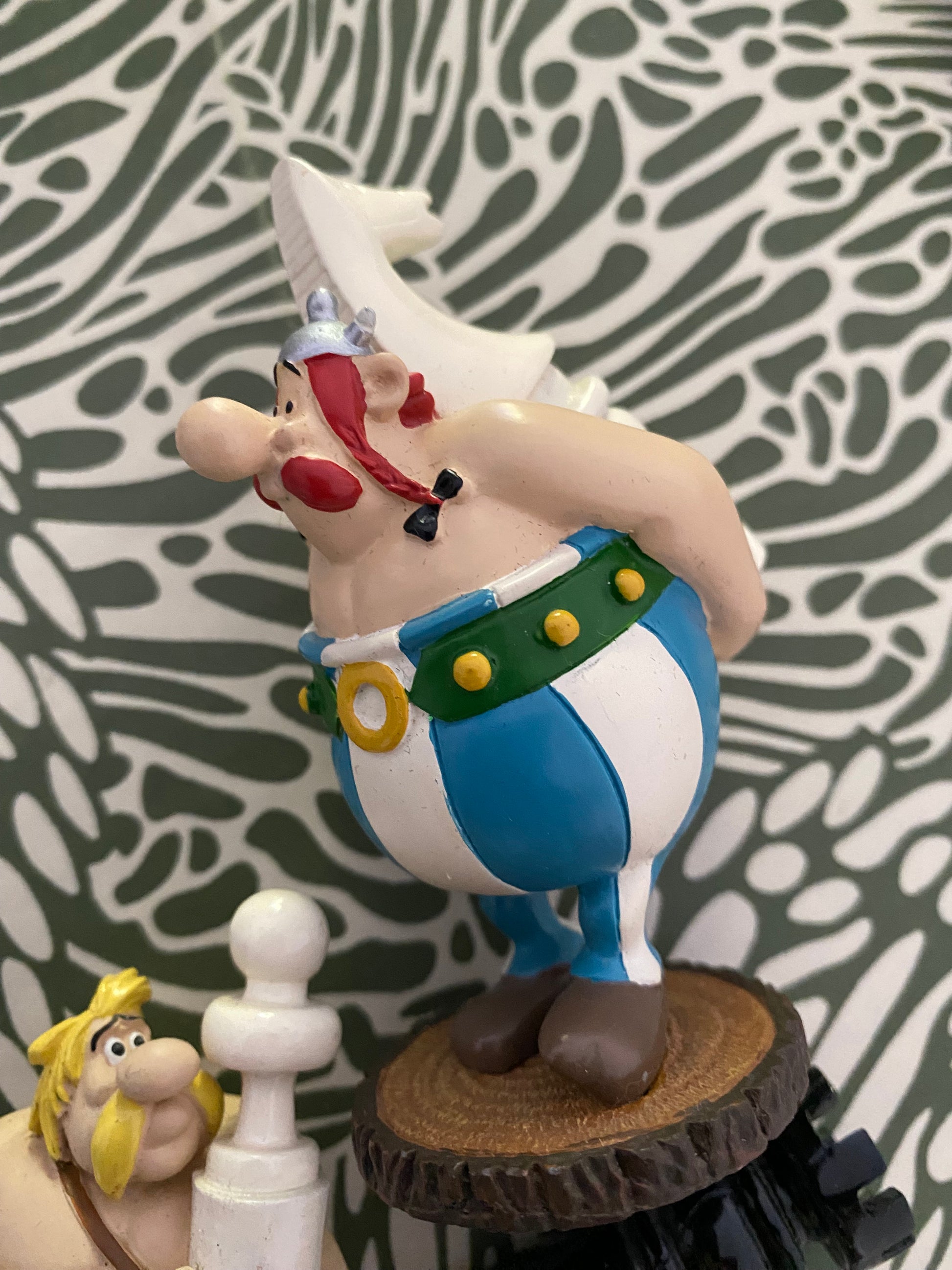 Figurines anciennes en plomb Astérix et Obelix Plastoy. Pour jeux d’échecs Lot de 3.