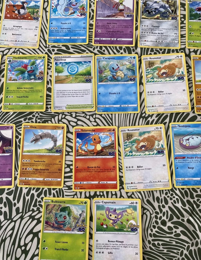 Cartes de collection Pokémon GO Lot de 66. Sorties du booster