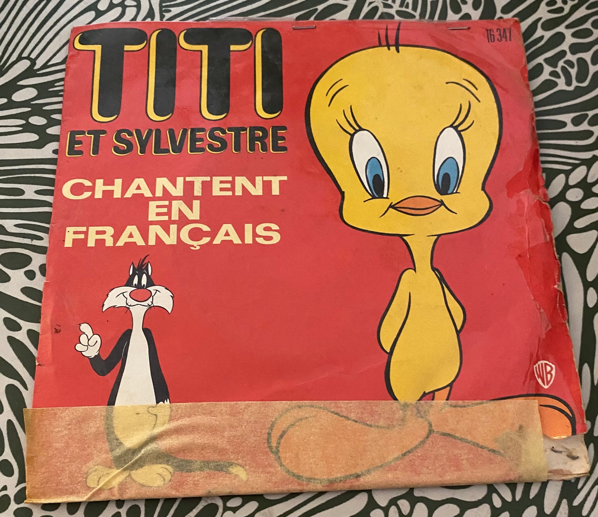 Disque vinyle 45 Tours Titi et Sylvestre chantent en français