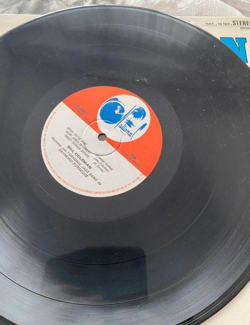Disque vinyle 33 tours Bill Coleman. Accessible par l’original Jazz Band