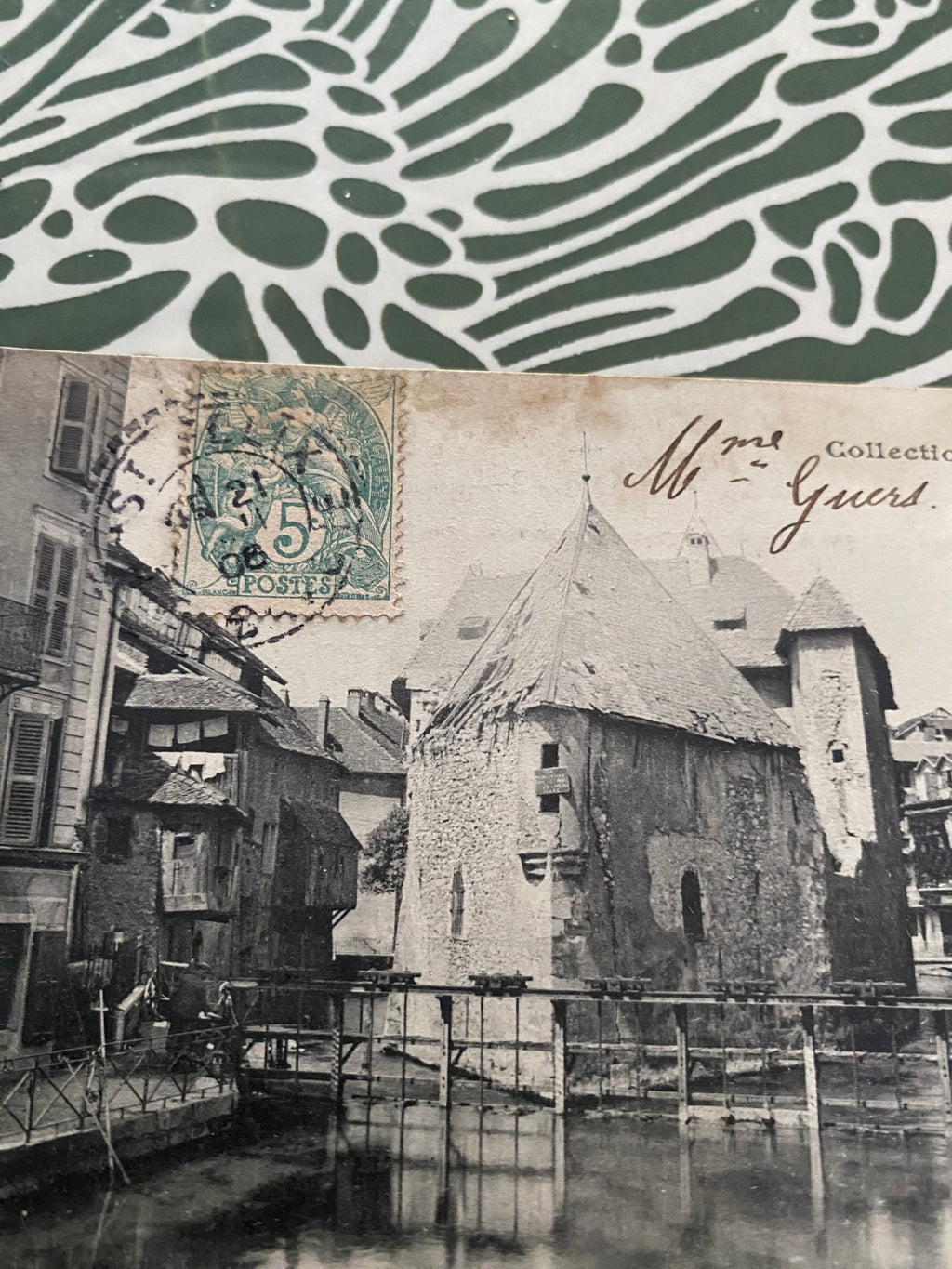 Carte postale ancienne Annecy. Le Canal et Vieille Prison. 1906