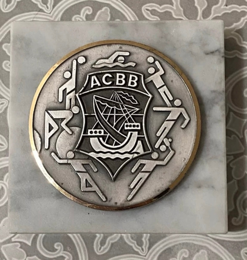 Médaille sportive sur socle A. C. B. B. J.Dalme