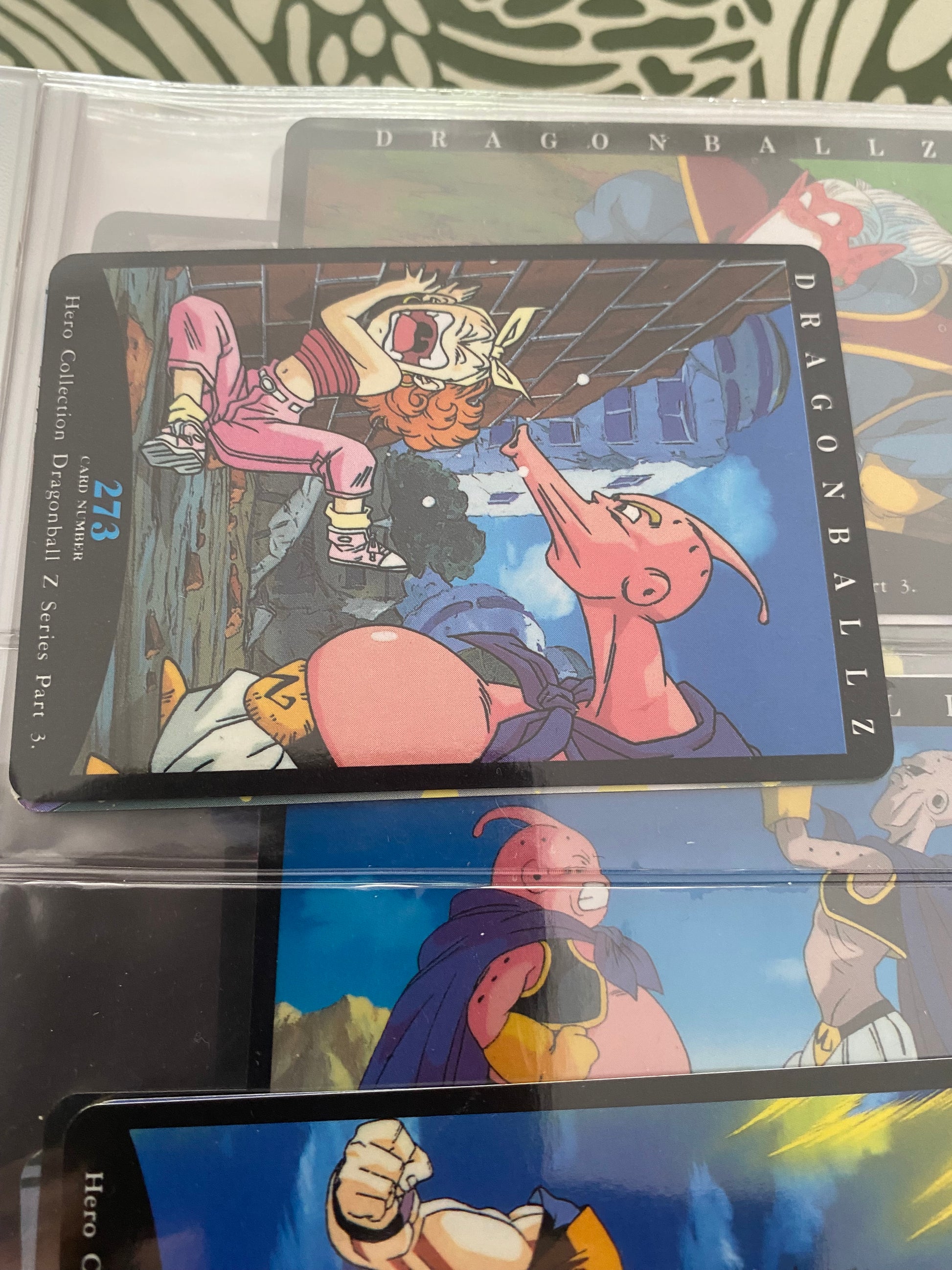 Dragon Ball Z part 3 cartes de collection numéro 273.274.275 Lot de 3