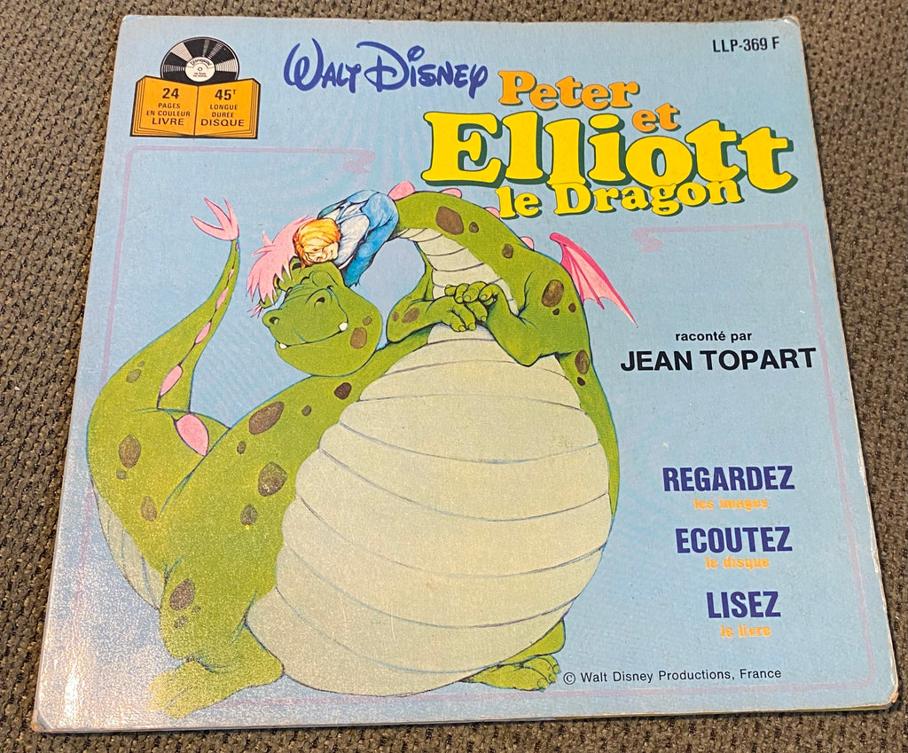 Livre disque Peter et Elliot le Dragon. Walt Disney