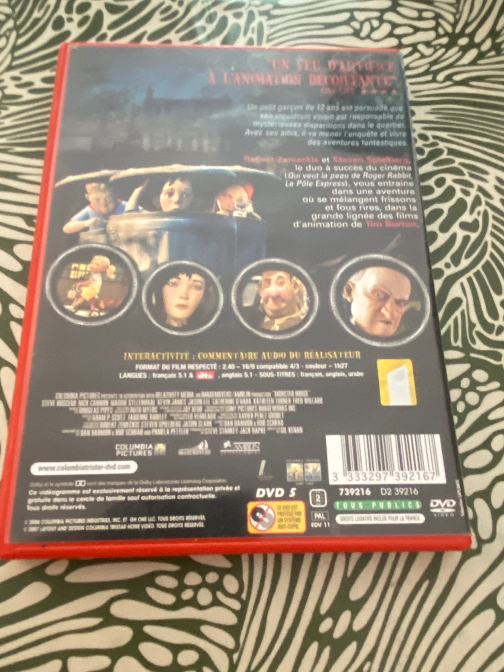 DVD dessin animé Monster House