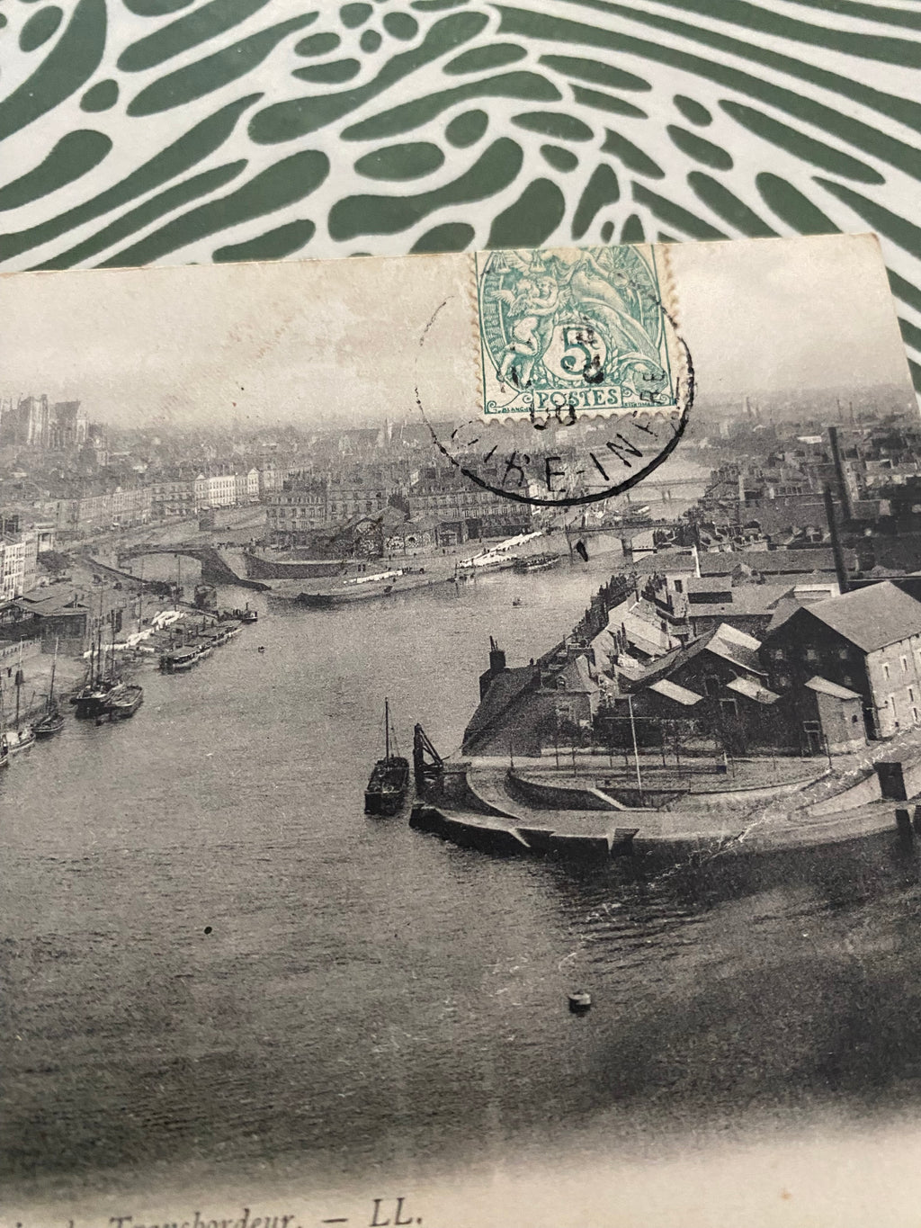 Carte postale ancienne Nantes. Vue générale prise du transbordeur