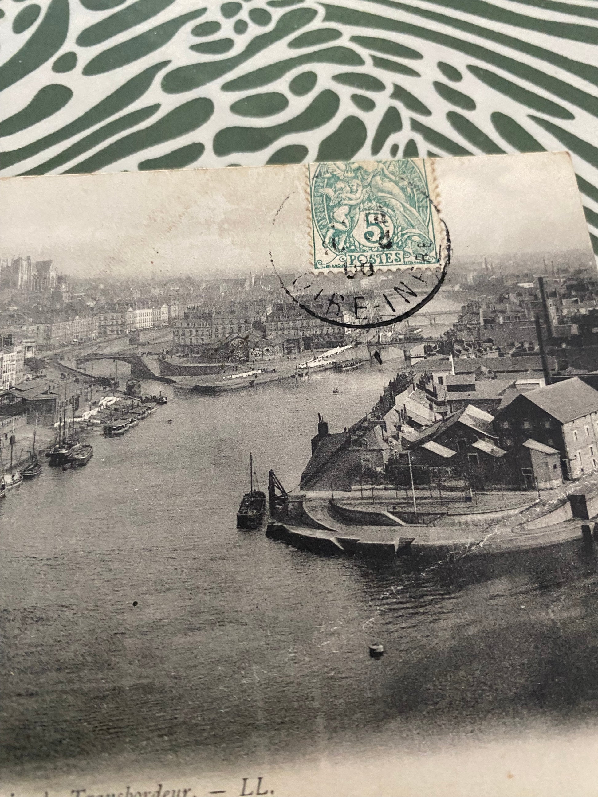 Carte postale ancienne Nantes. Vue générale prise du transbordeur
