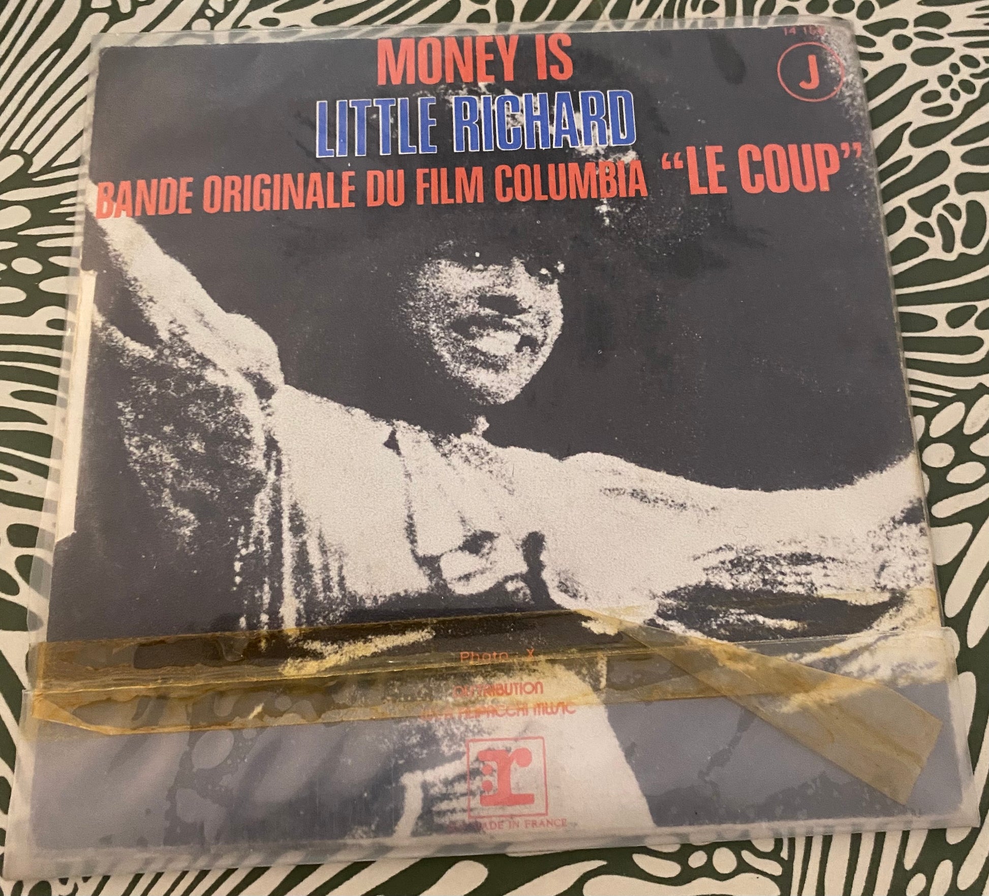 Disque vinyle 45 Tours Money Runner bande originale du film le coup. Musique de Quincy Jones