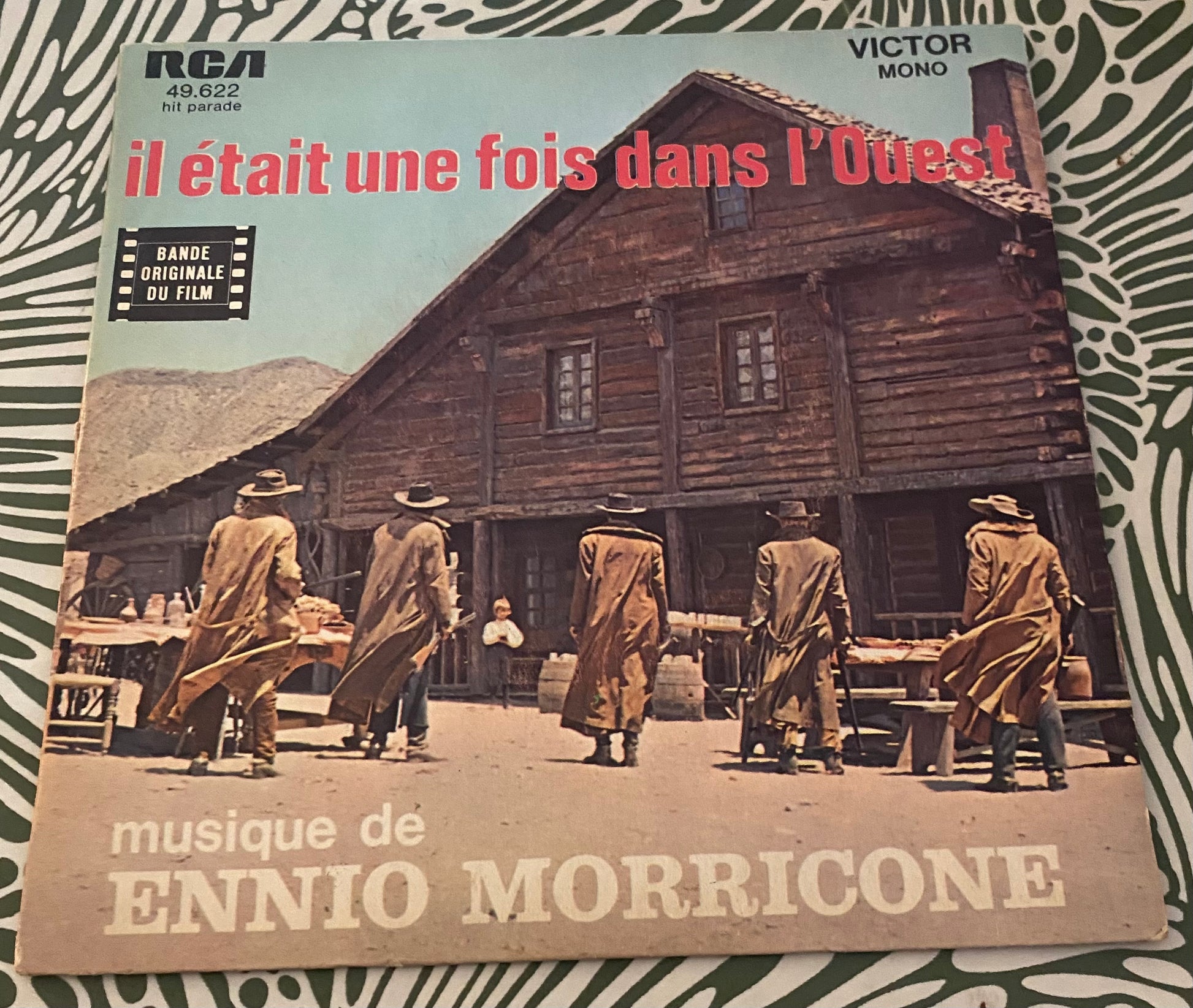 Disque vinyle 45 Tours musique du film il était une fois dans l’ouest musique de Ennio Morricone