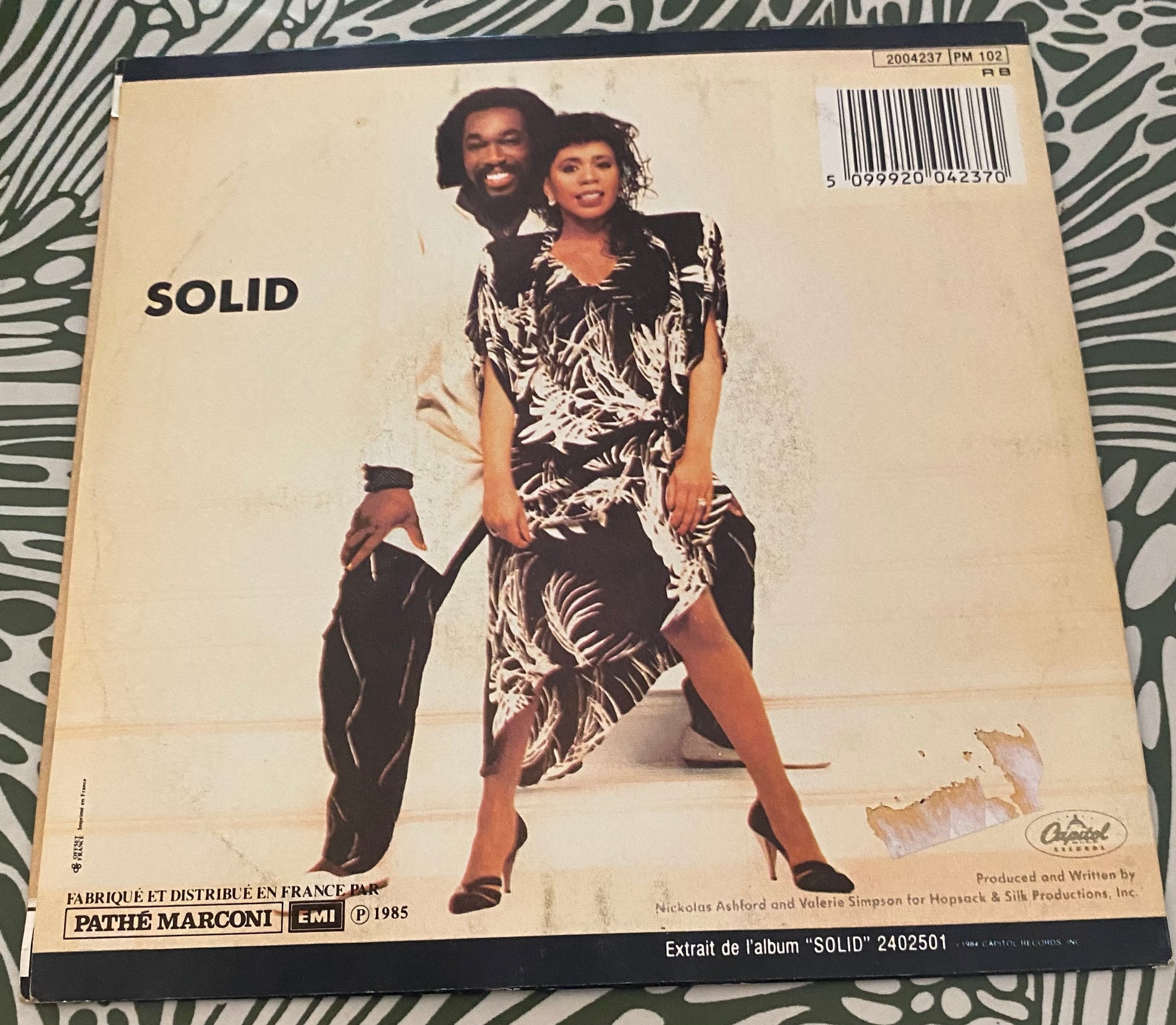 Disque vinyle 45 tours Ashford & Simpson. Solid 1985