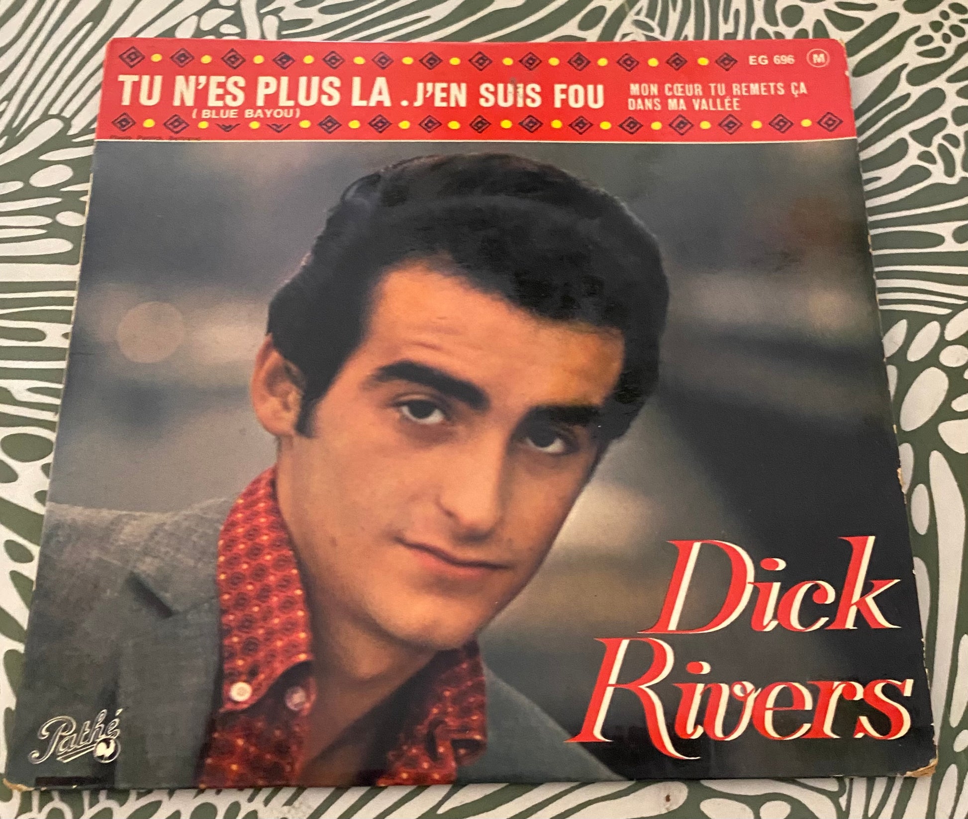 Disque vinyle 45 Tours Dick Rivers. Tu n’es plus là