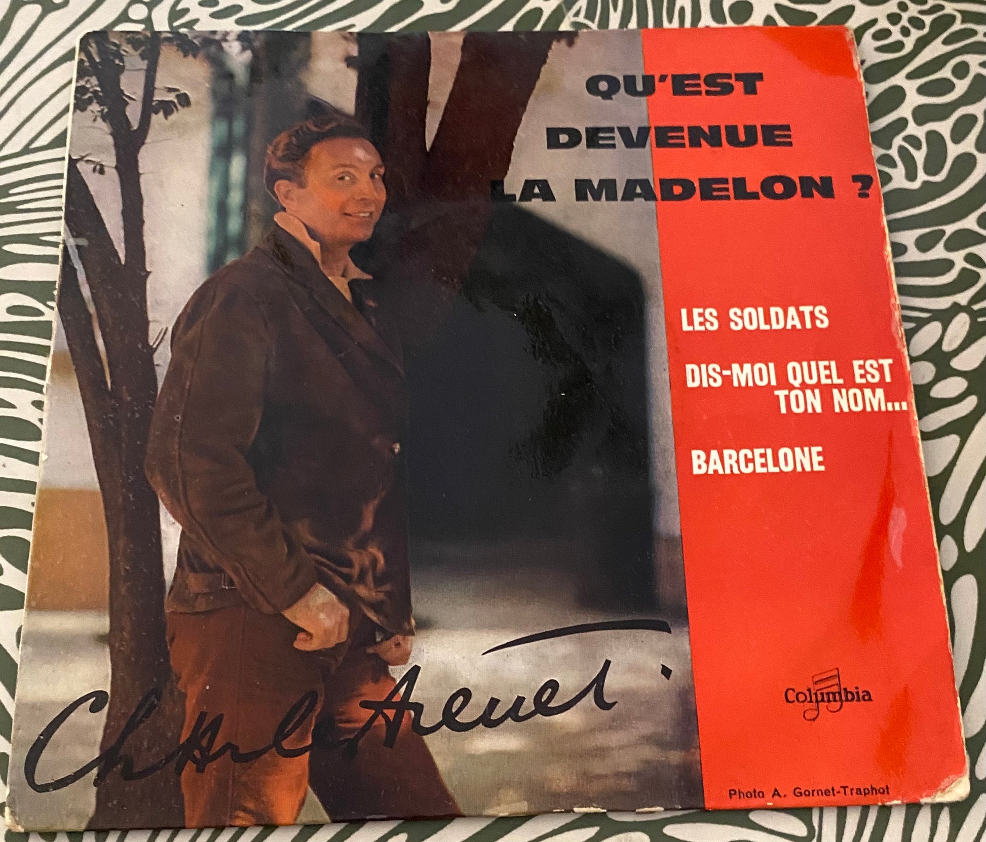 Disque vinyle 45 Tours Charles Trenet. Qu’est devenue la Madilon