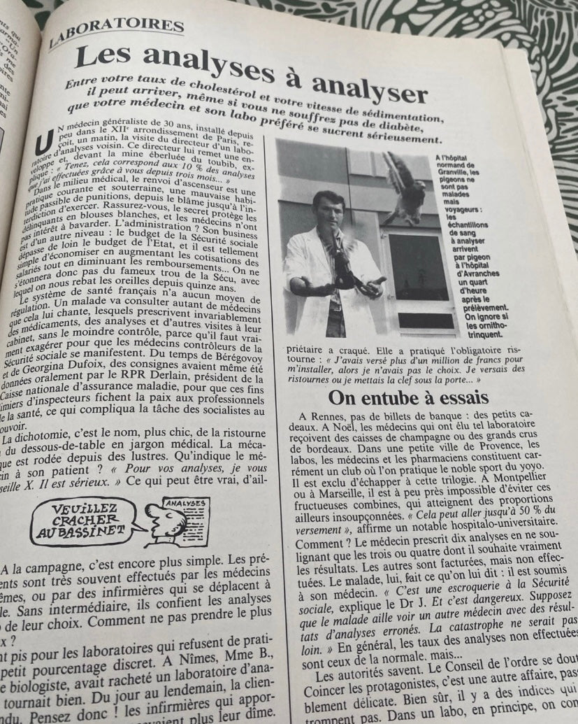 Magazine les dossiers du Canard. La santé a tout prix. Numéro 23