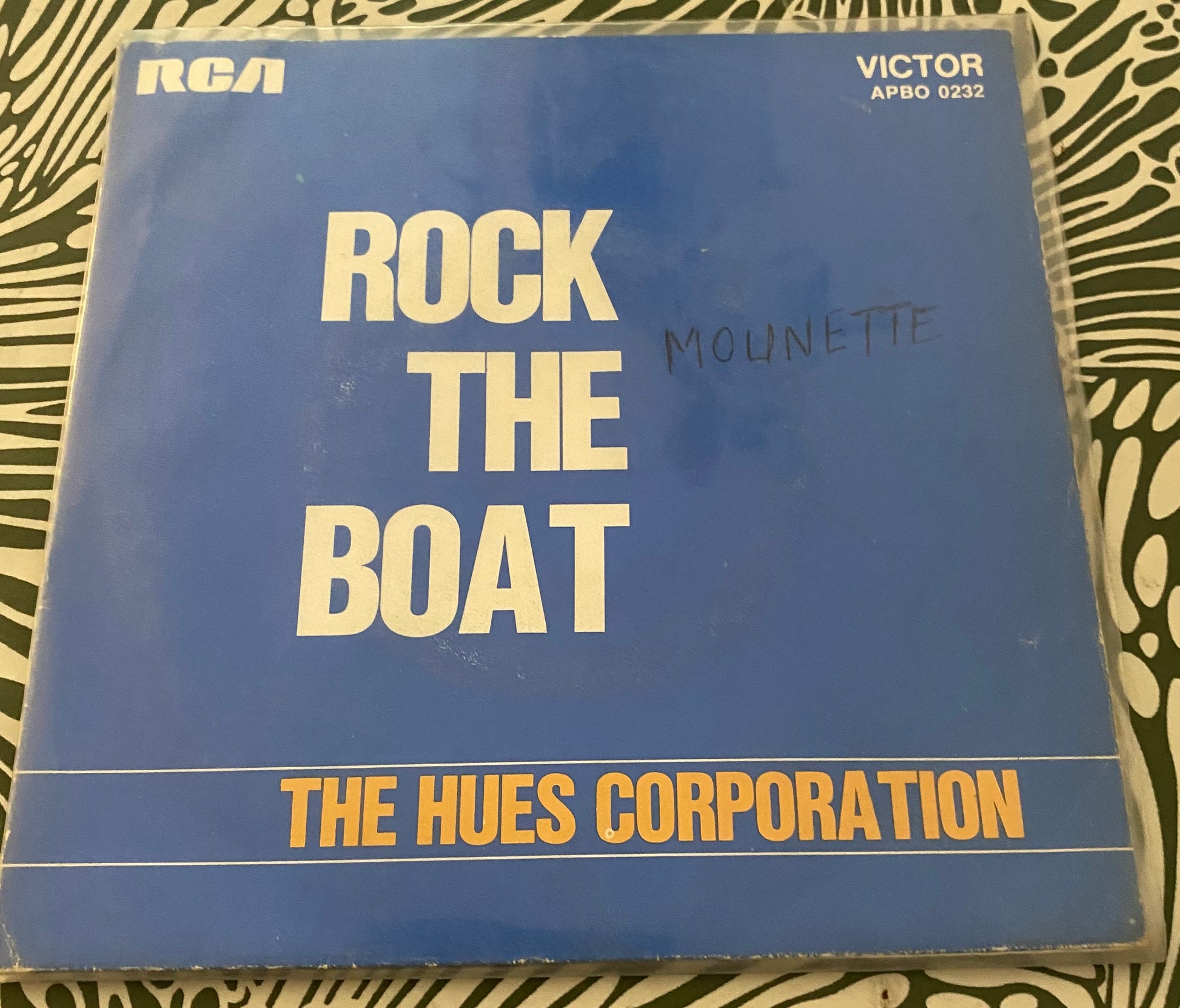 Disque vinyle 45 tours The Hues Corporation. Rock the bont