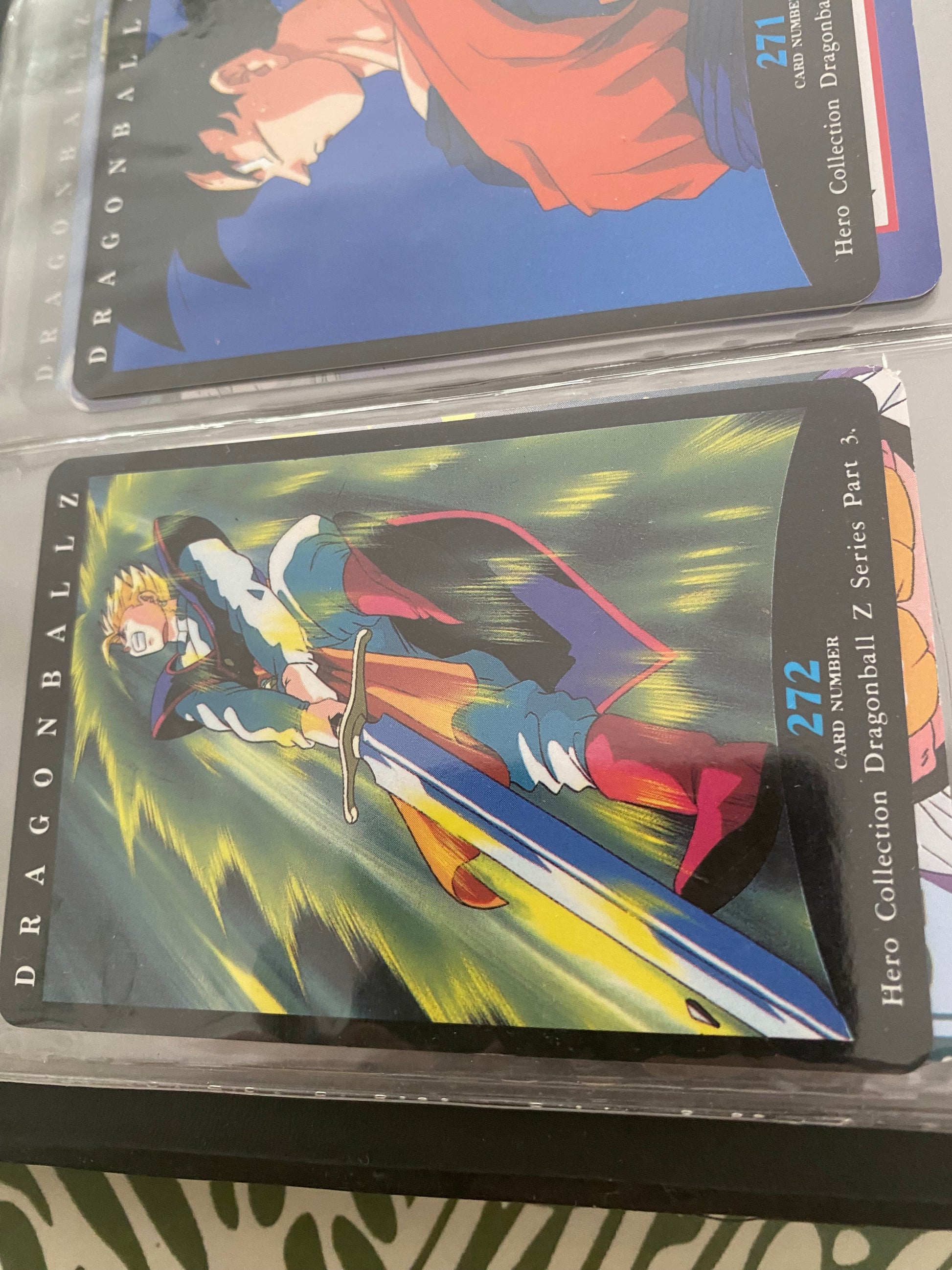 Dragon Ball Z part 3 cartes de collection numéro 270.271.272 Lot de 3