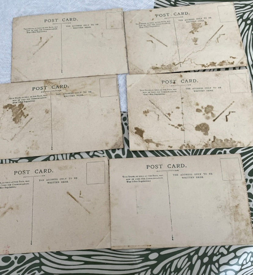 Cartes postales anciennes Angleterre Folkestone Lot de 6