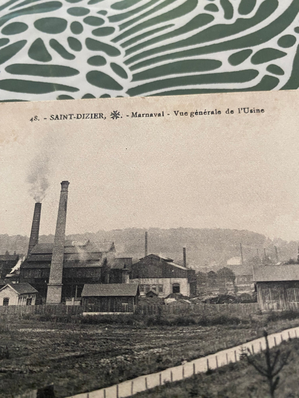 Carte postale ancienne. Saint Dizier. Marnaval vue générale de l’usine