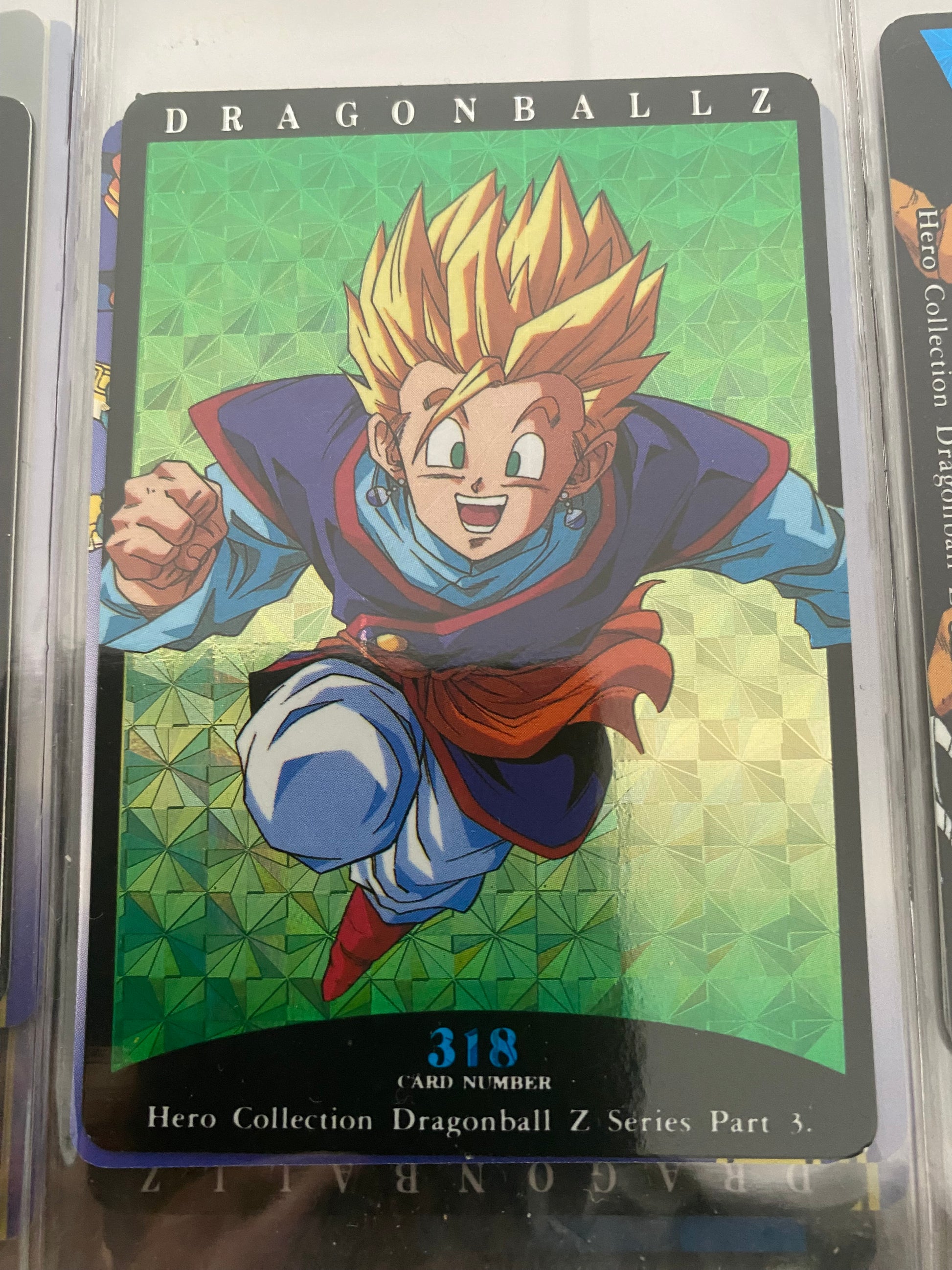 Dragon Ball Z part 3 carte de collection brillante numéro 318