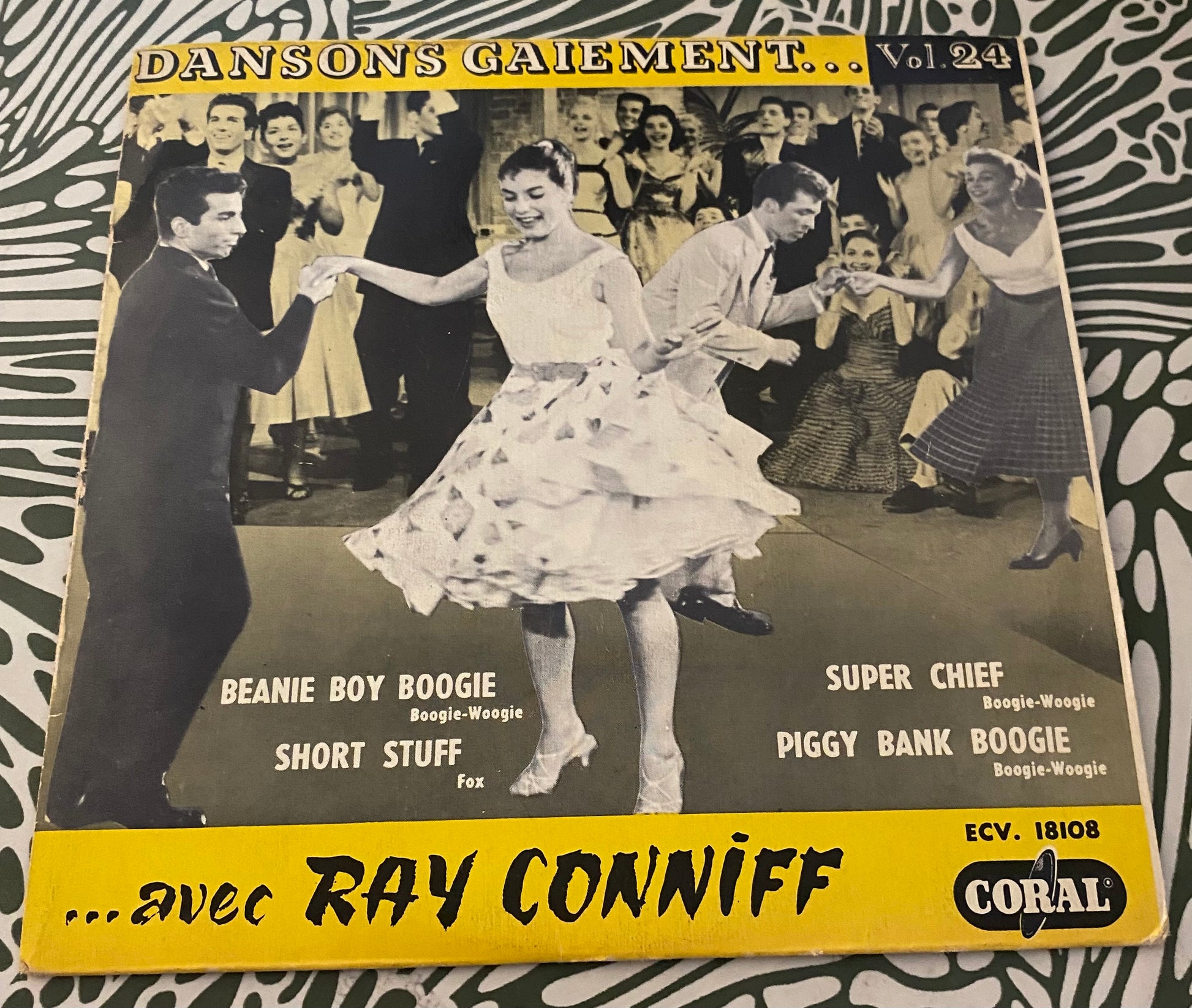 Disque vinyle 45 Tours Dansons gaiement avec Ray Conniff. Beanie Boy Boogie
