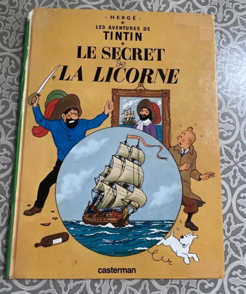 BD Tintin. Le secret de la Licorne 1974. Hergé. Casterman