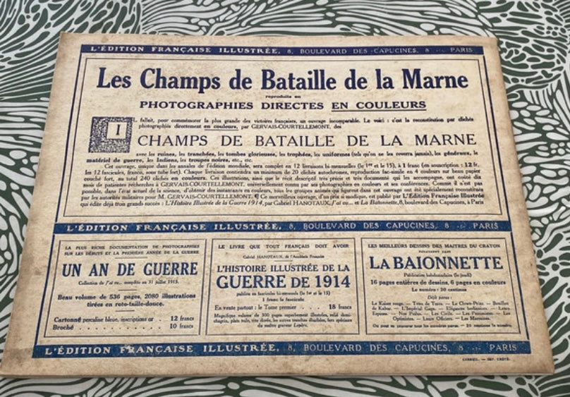 Revue Portfolio les champs de bataille de la Marne numéro 6 début 1900