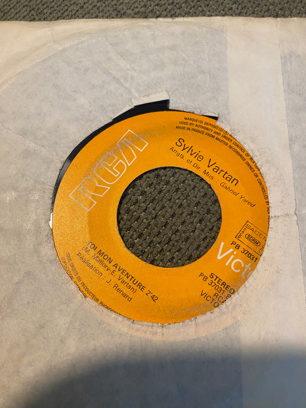 Disque vinyle Sylvie Vartan. Shang Shang A Lang