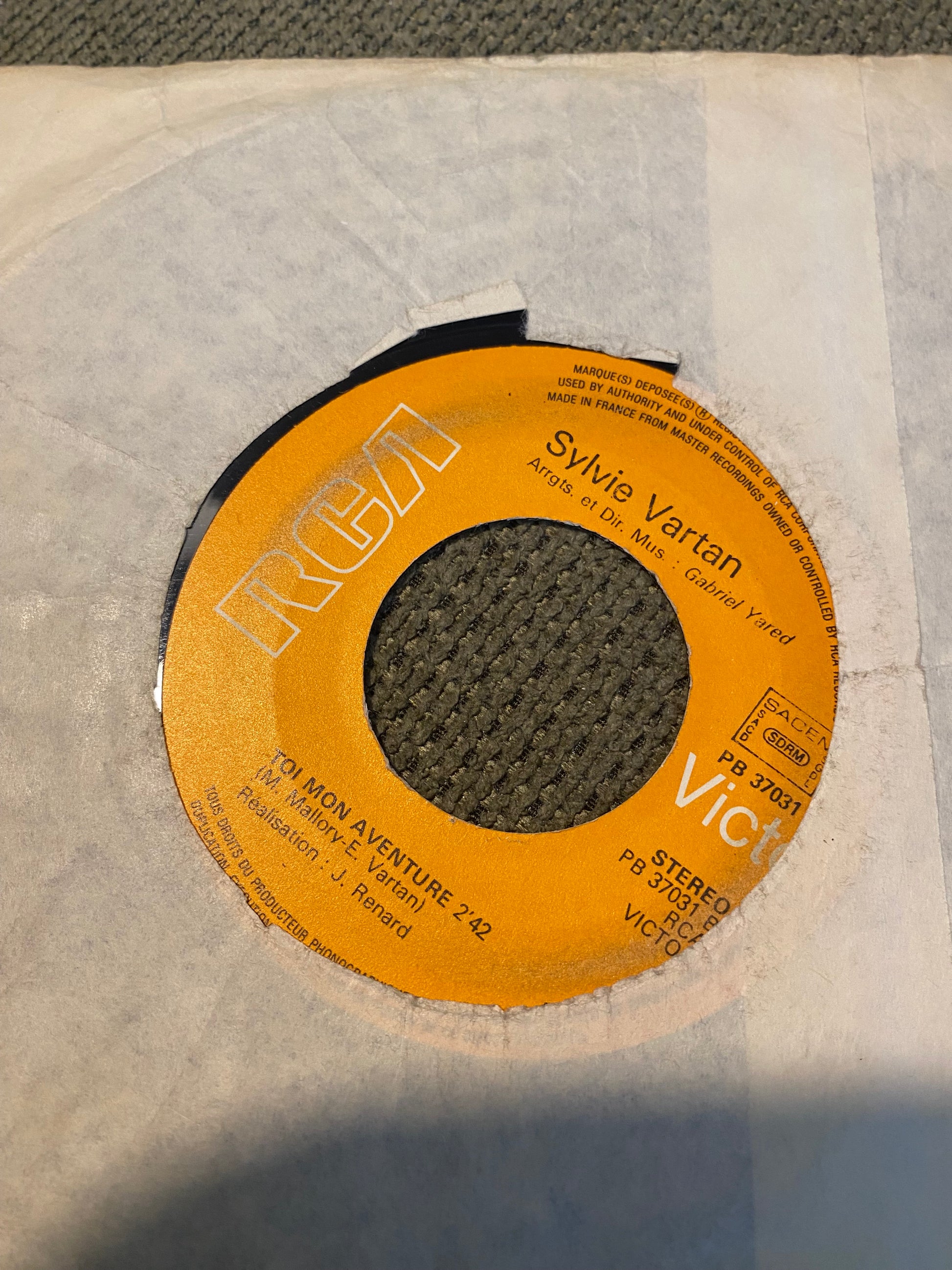 Disque vinyle Sylvie Vartan. Shang Shang A Lang