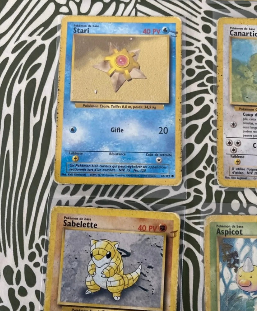 Cartes de collection anciennes Pokémon 1ere génération Nintendo 1999 Lot de 11