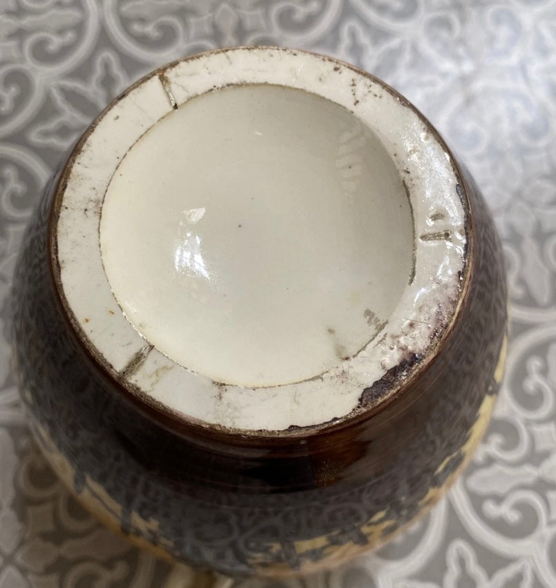Vallauris petit vase ancien. Provençale Grillon