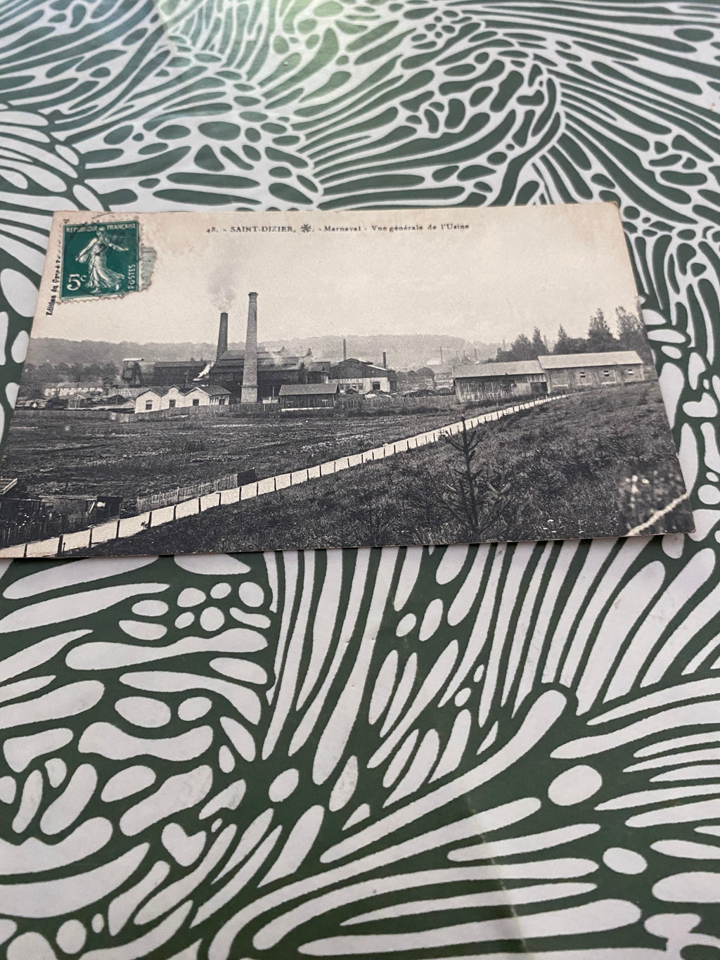 Carte postale ancienne. Saint Dizier. Marnaval vue générale de l’usine