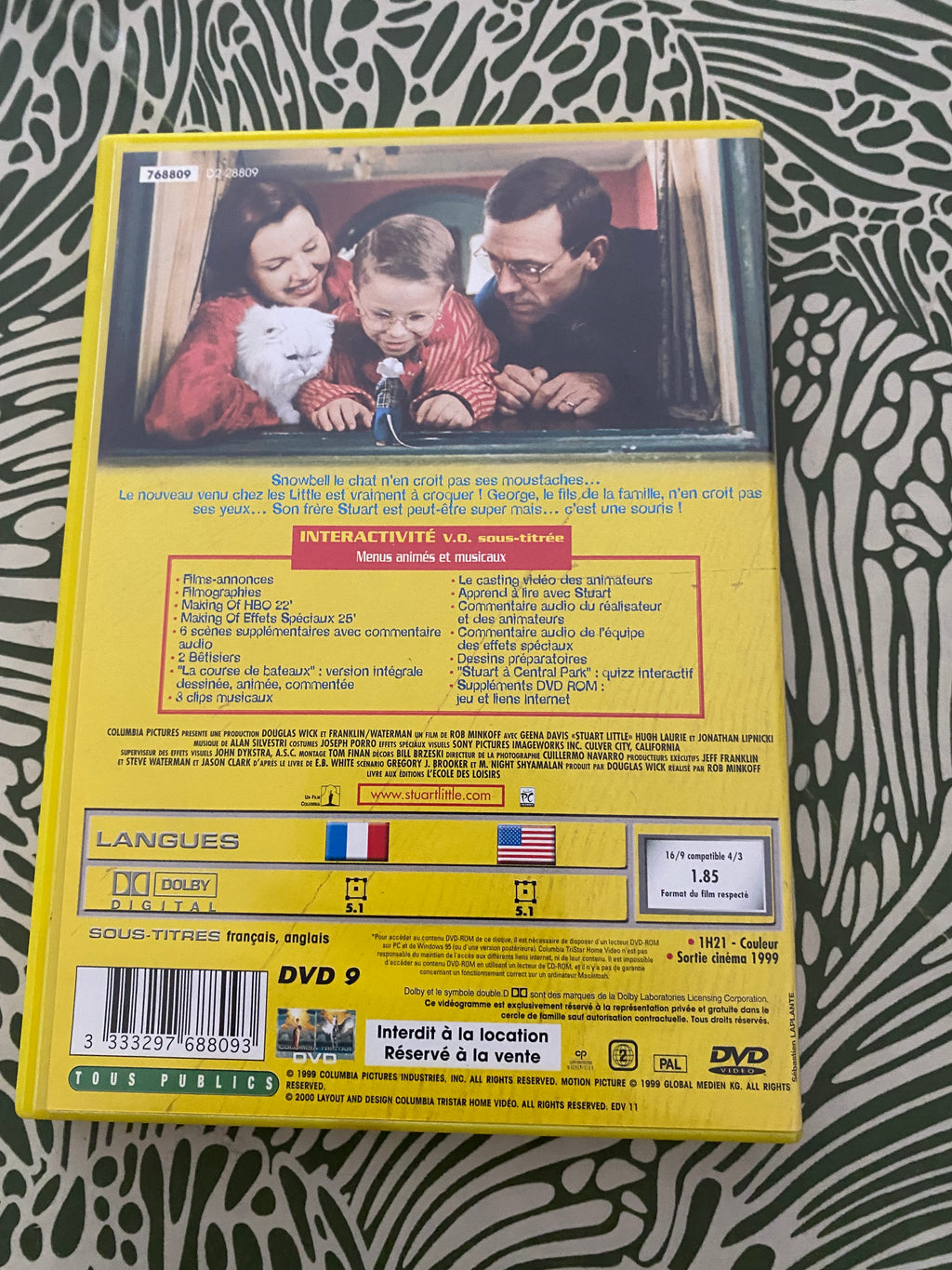 DVD Stuart Little. La famille Little s’agrandit