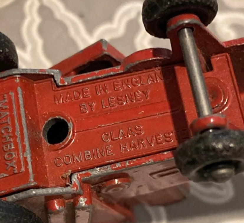 Voiture véhicule agricole Matchbox numéro 65 Claas Combiné Harvester