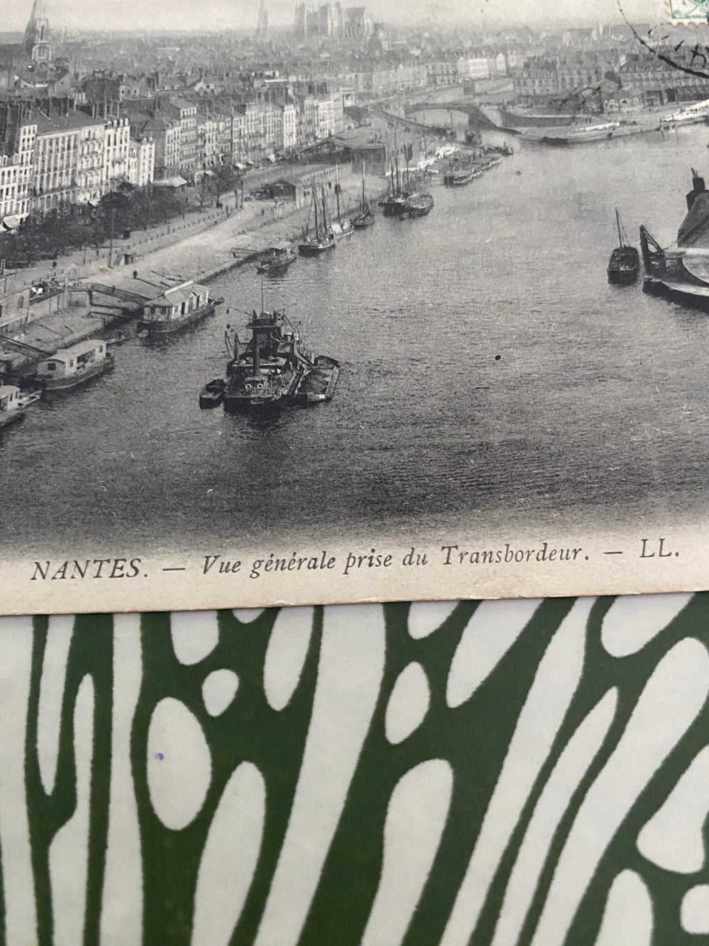 Carte postale ancienne Nantes. Vue générale prise du transbordeur
