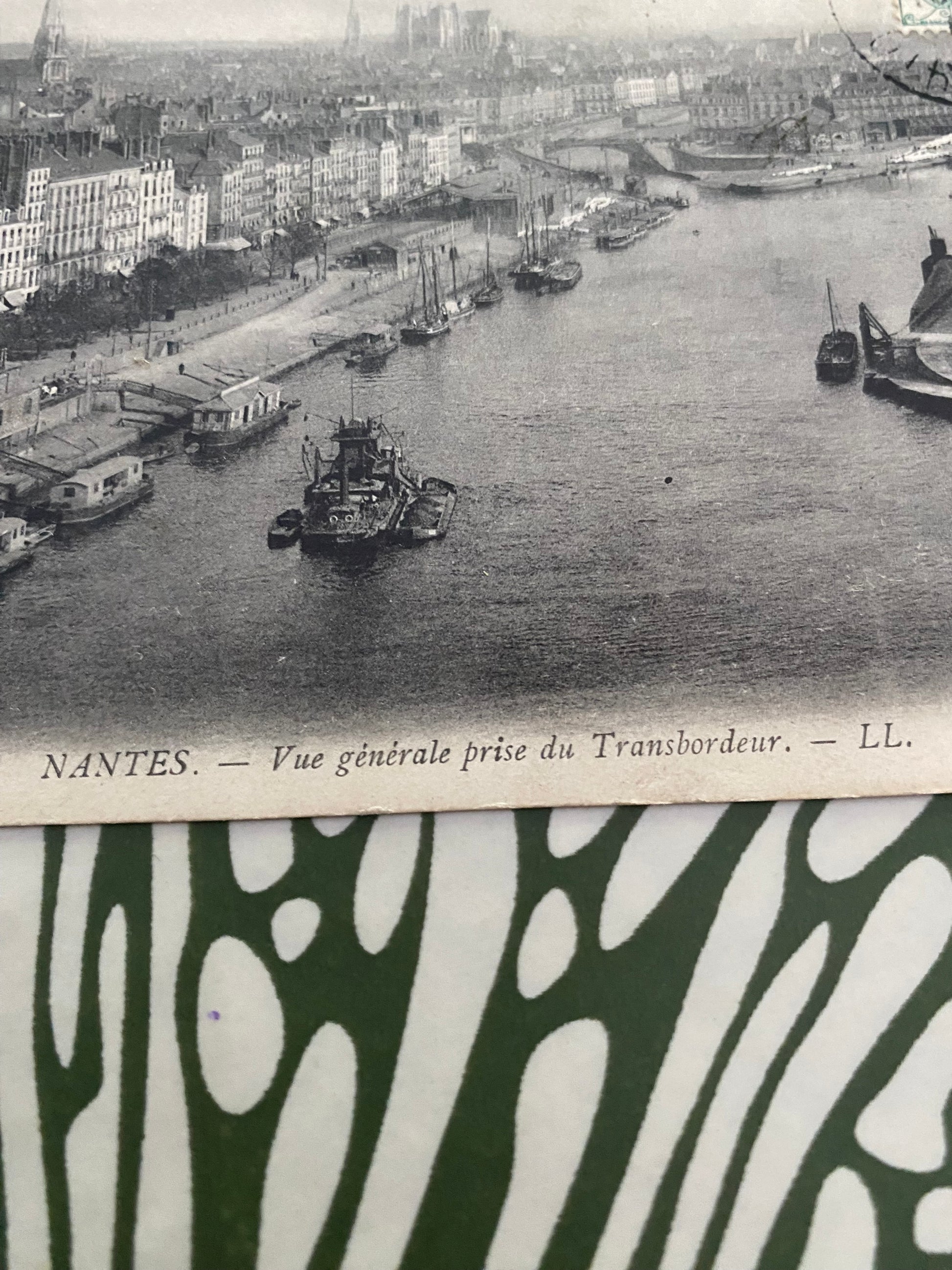 Carte postale ancienne Nantes. Vue générale prise du transbordeur