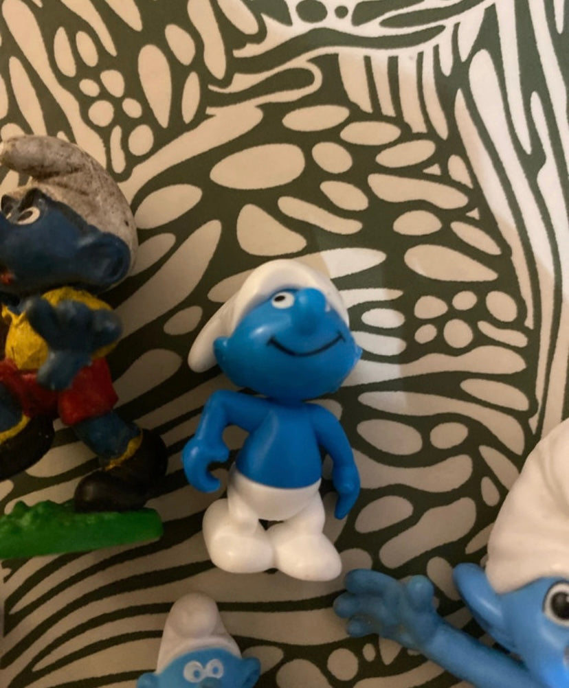 Figurines anciennes schtroumpfs Lot de 5