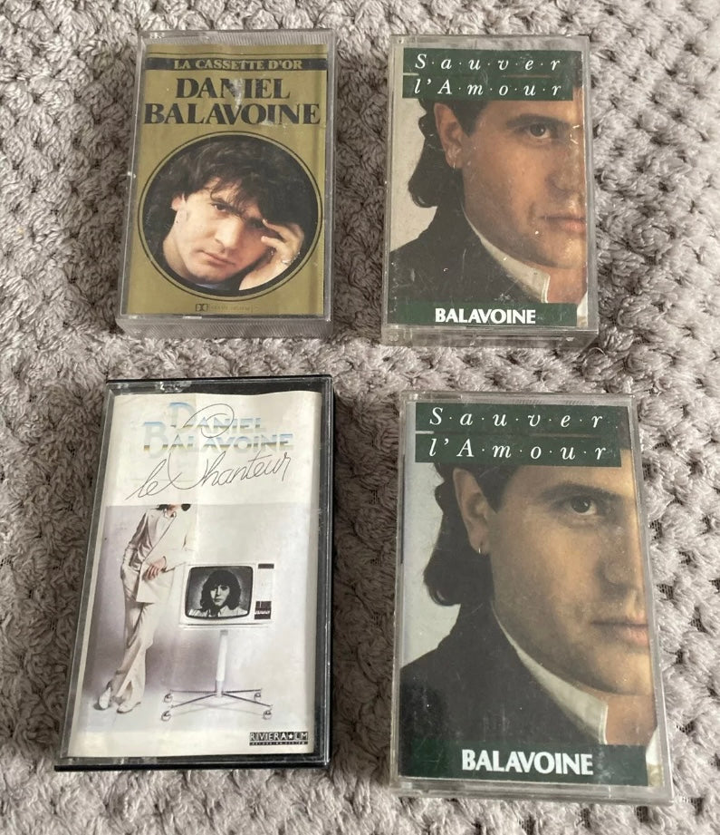 Cassettes audio Daniel Balavoine Lot de 4