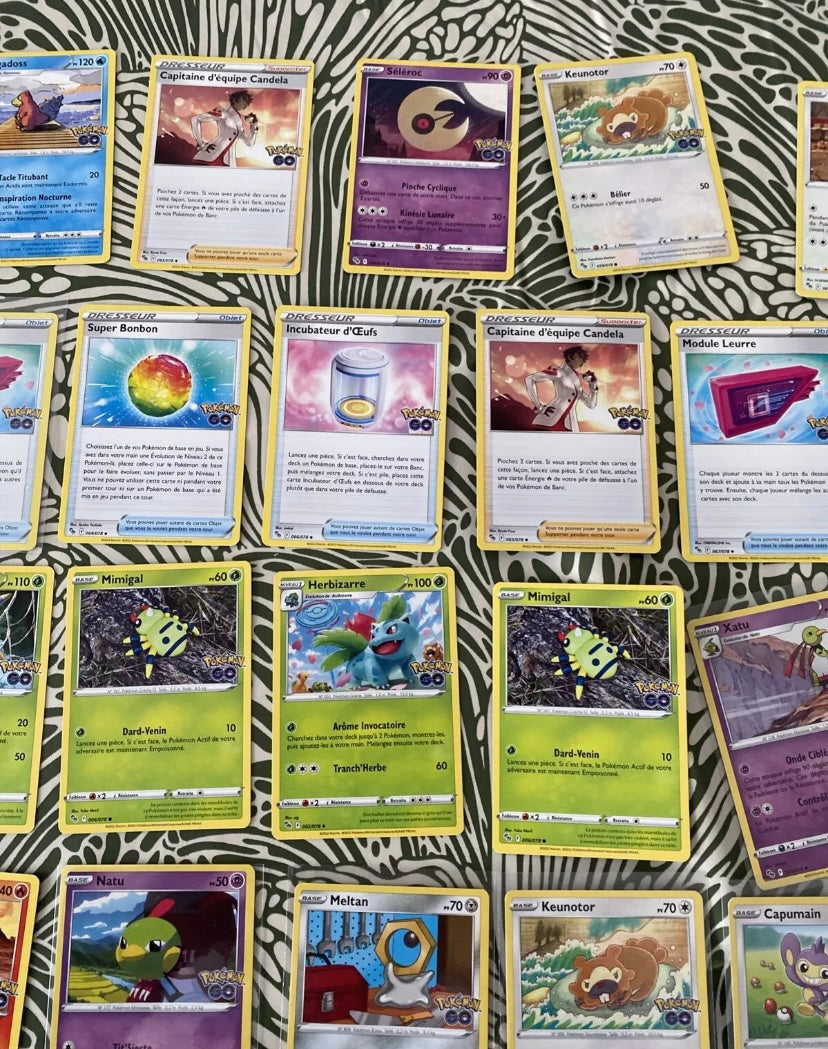 Cartes de collection Pokémon GO Lot de 66. Sorties du booster