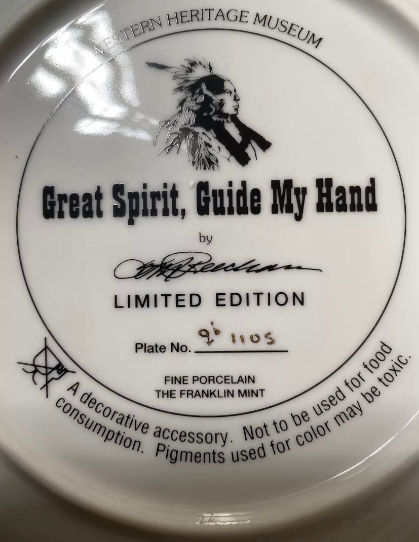 Assiette de collection Heirloom porcelaine fine The Franklin Mint Édition limitée