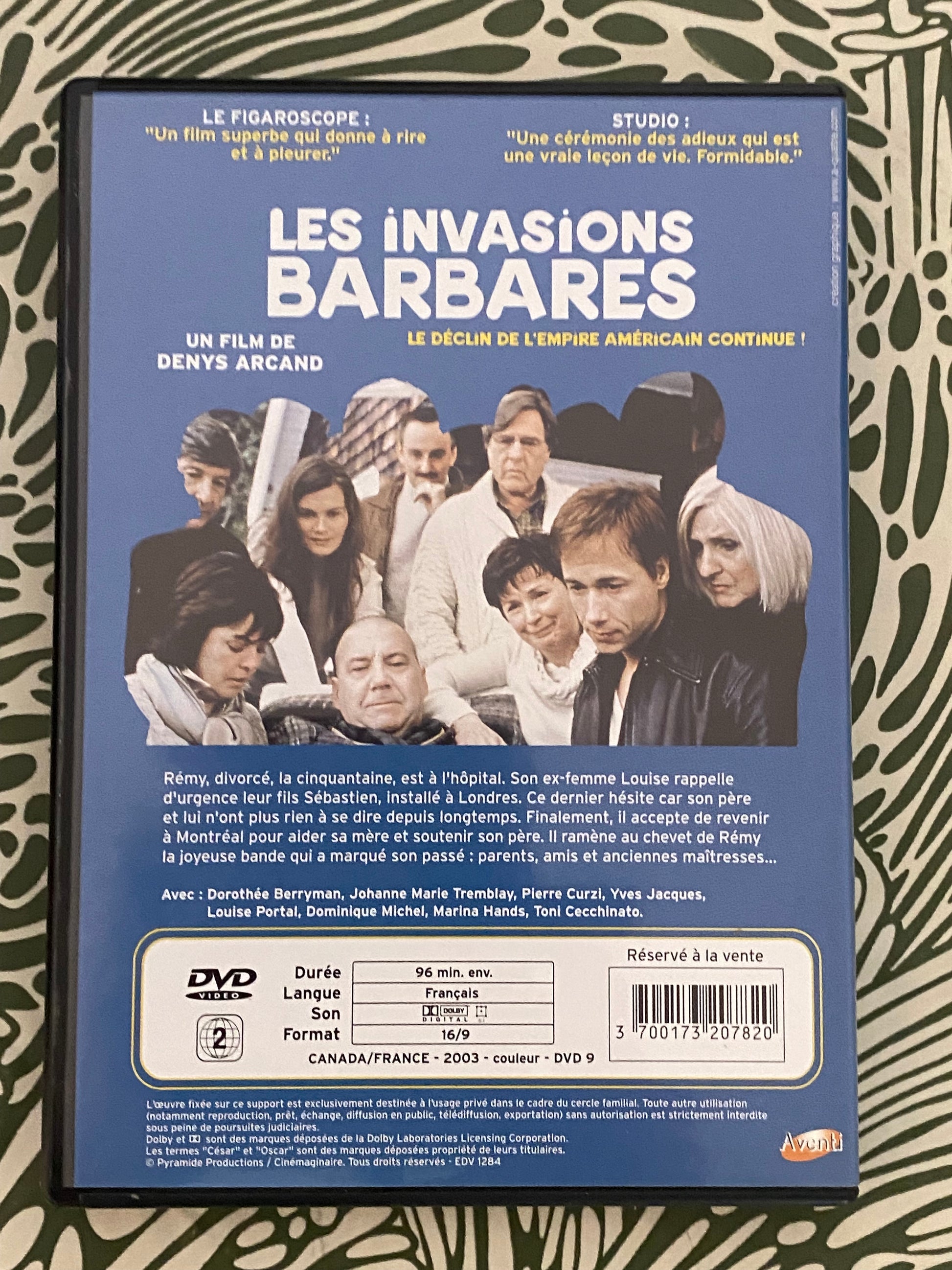 DVD film Les invasions Barbares