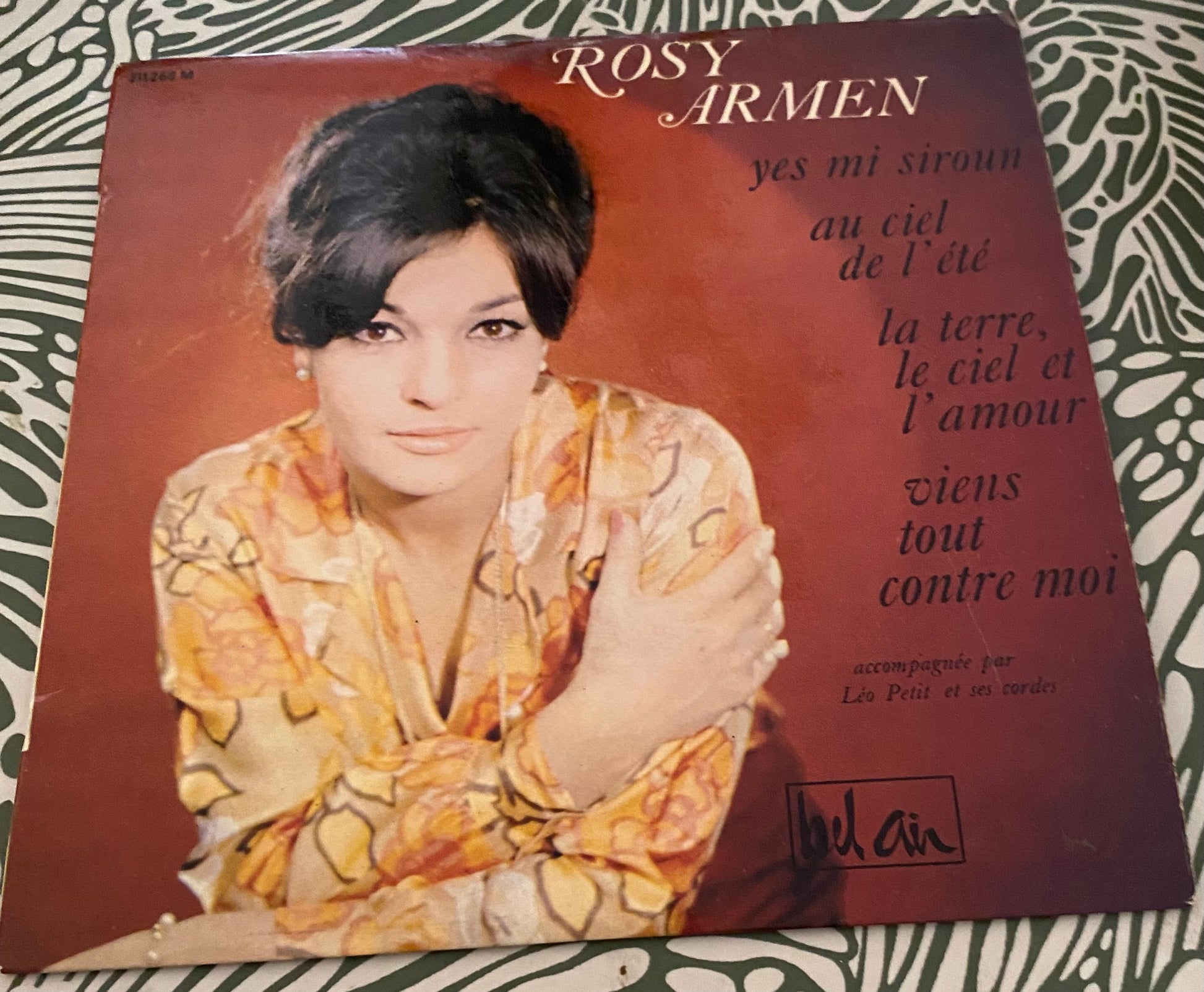 Disque vinyle 45 Tours Rosy Armen. Yes mi siroun