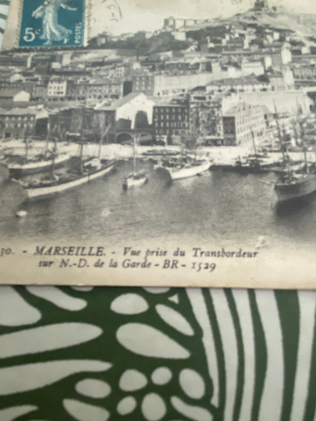 Carte postale ancienne Marseille. Vue prise du transbordeur
