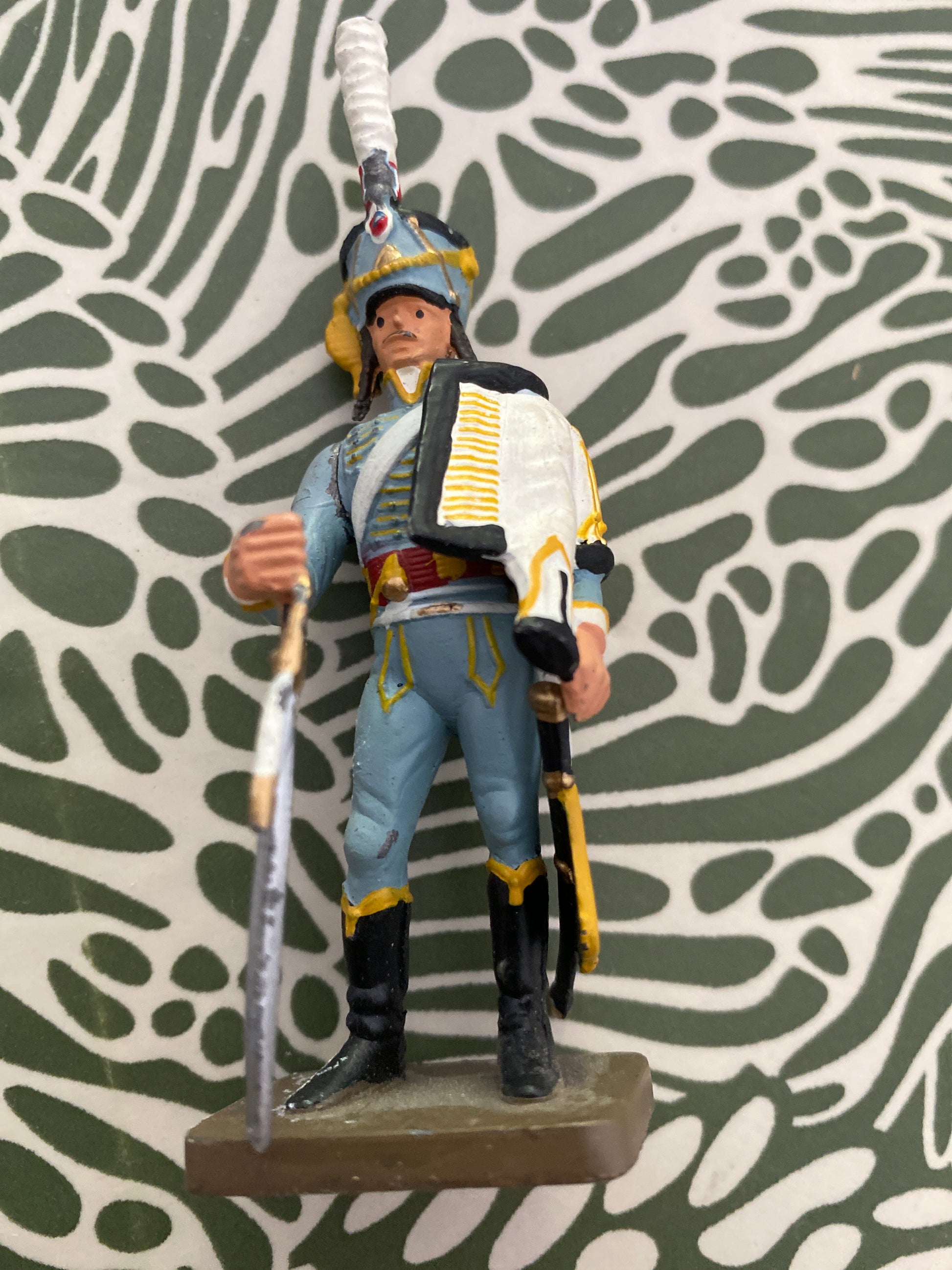 Figurine en plomb 1er empire. Hussard du 5ieme régiment. Starlux