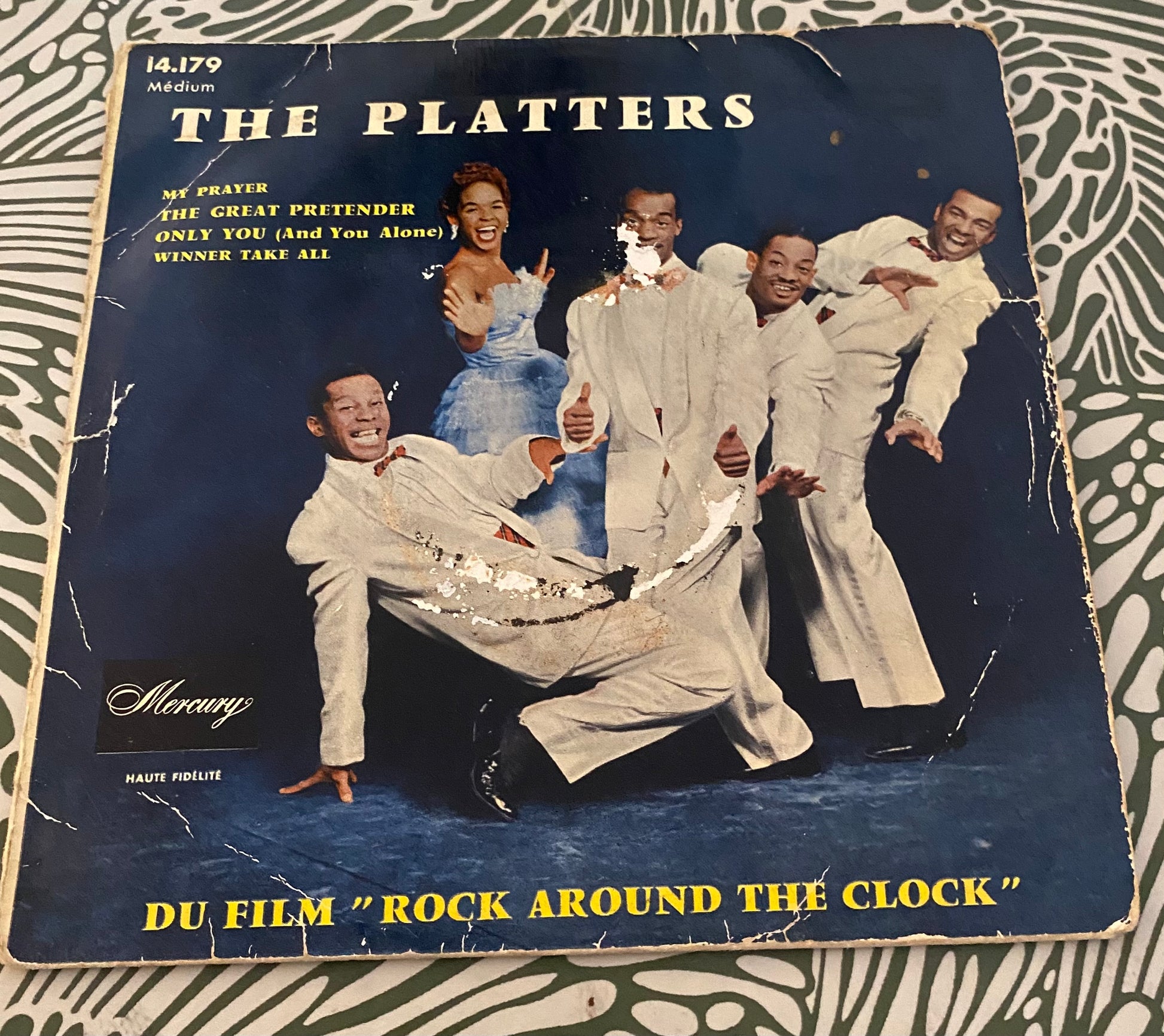 Disque vinyle 45 Tours The Platters. My Prayer musique du film Rock around the clock