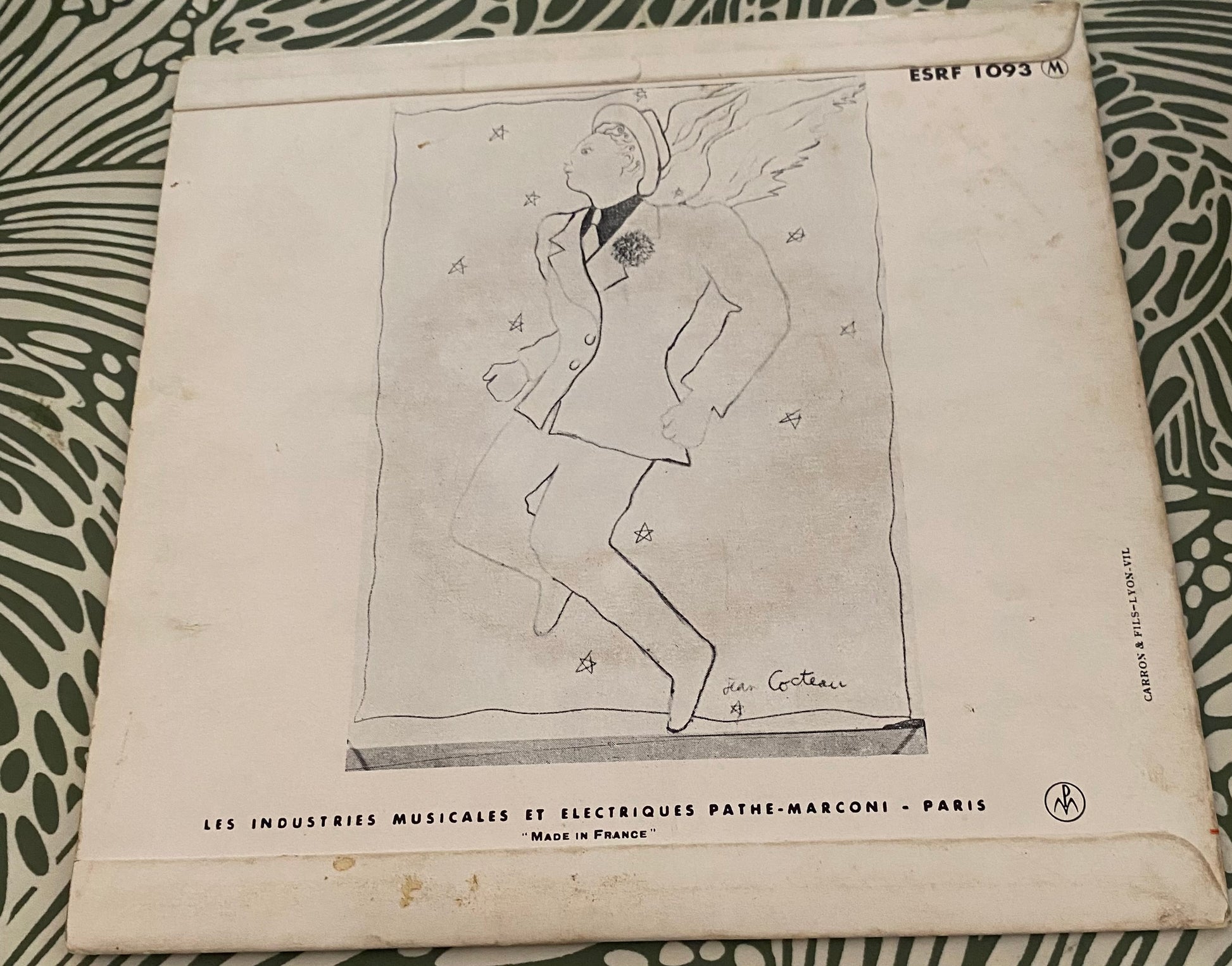 Disque vinyle 45 tours Charles Trenet. La maison du poète
