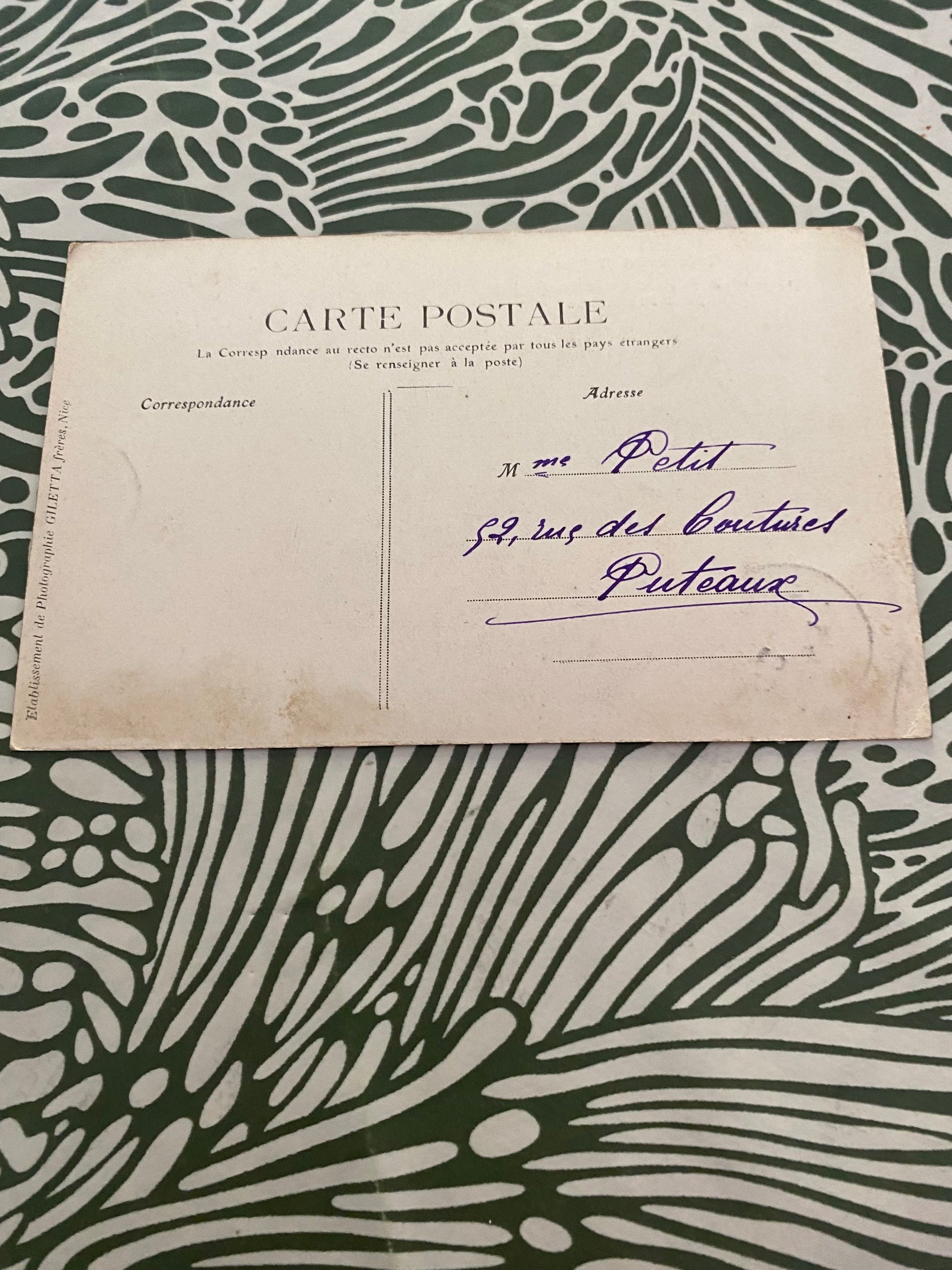Carte postale ancienne. Nice Promenade des Anglais et jetée-Promenade